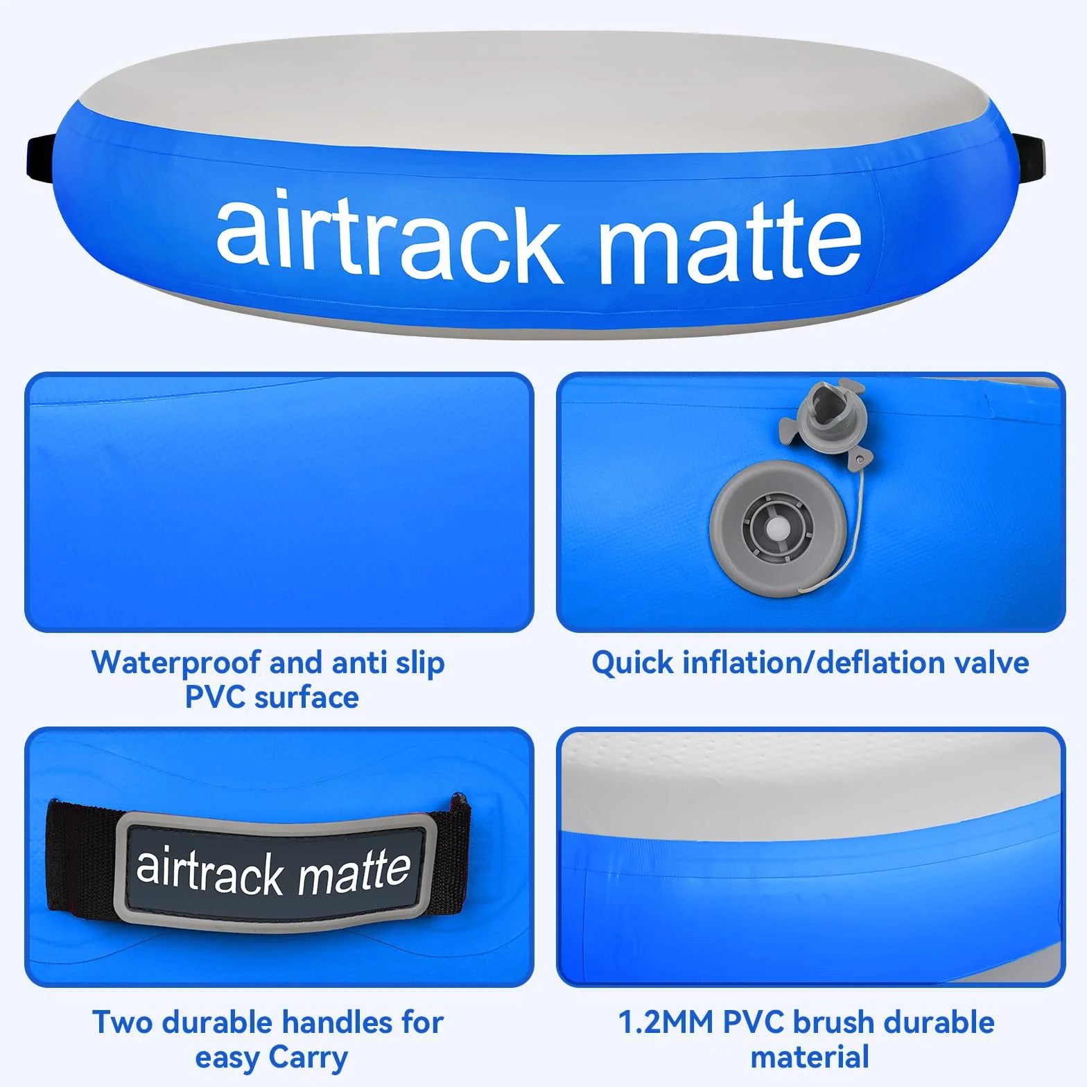 Airspot colchoneta gimnasia artistica Circular 100/140 cm diámetro 20 cm Inflable Tumbling Mat