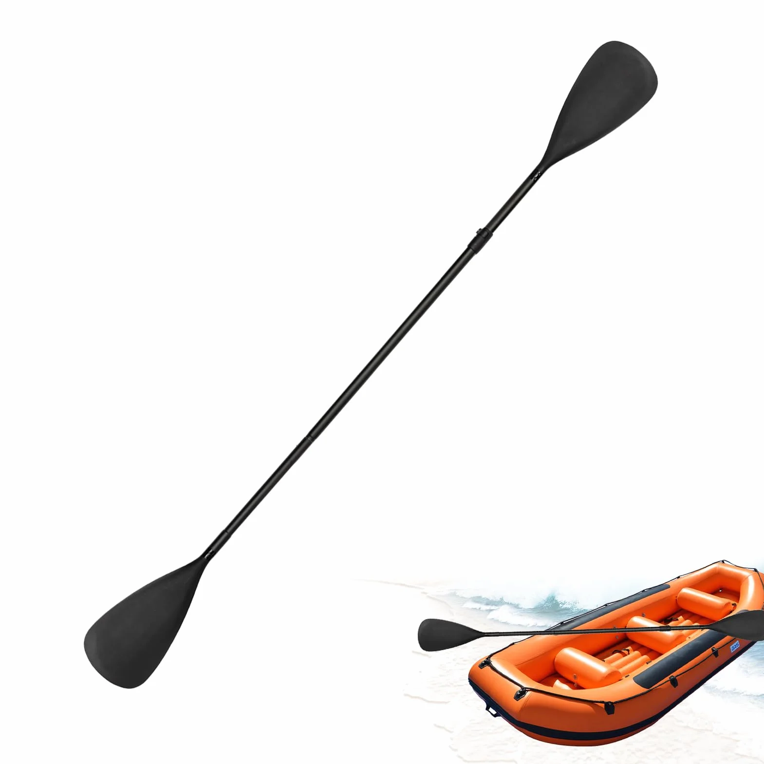 Remo De Kayak Ajustable 2 En 1 Aleación De Aluminio Suministros Deportes Acuáticos Navegación