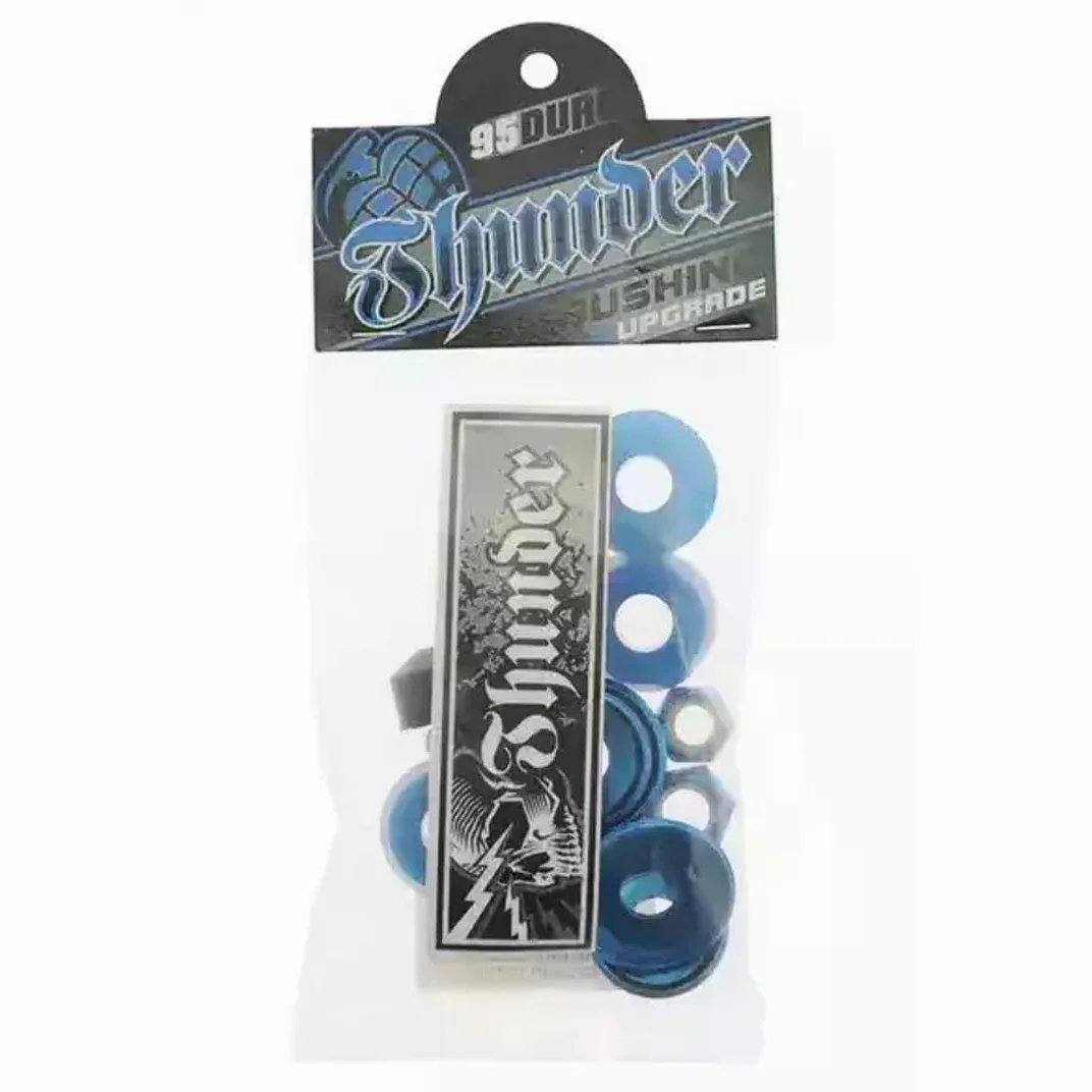Thunder Rebuild Kit Bushings Washers Axel Kingpin Nuts Pivot Cup 95a Blue