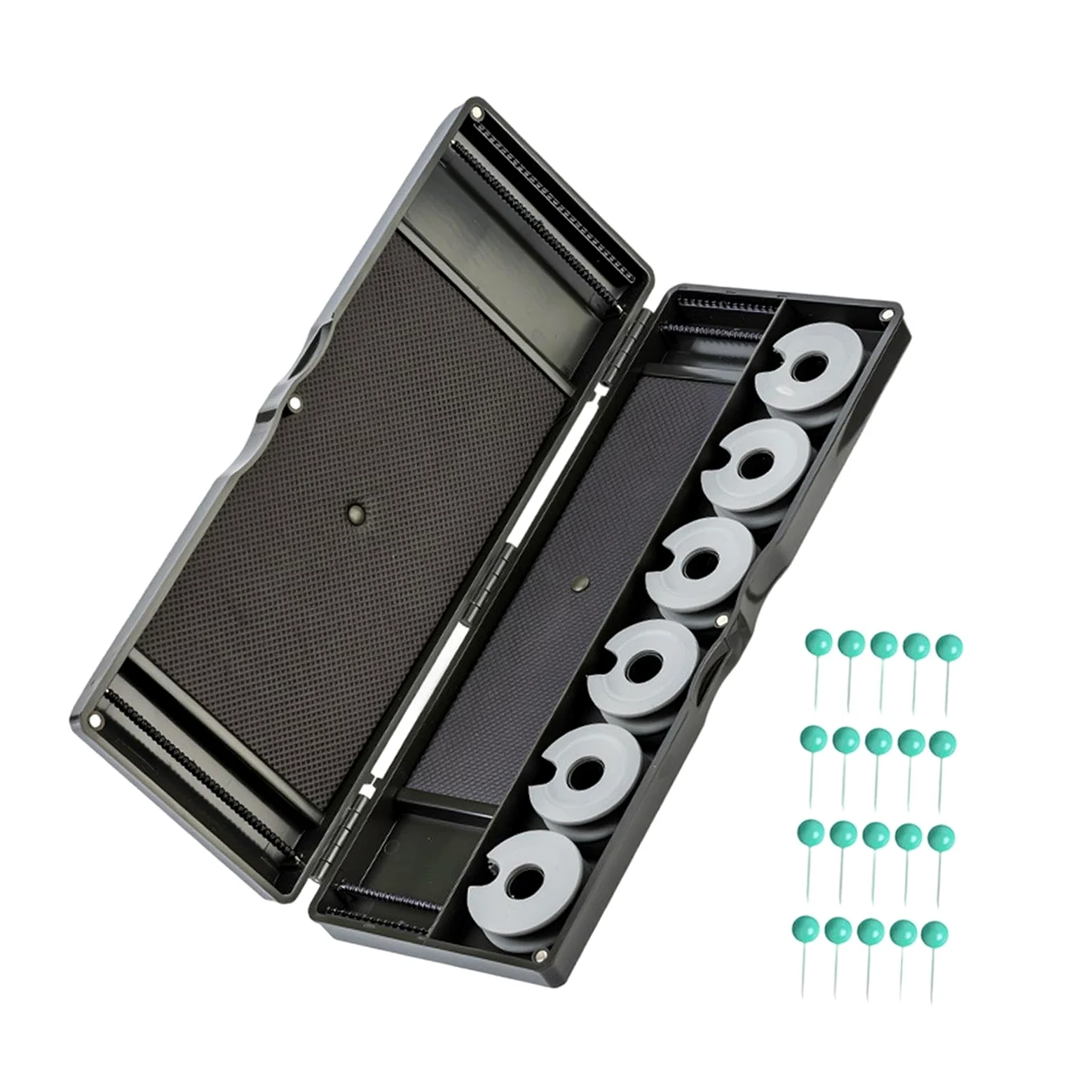 Oshhni Caja de Aparejos de Pesca de Carpa con alfileres, Organizador portátil de Almacenamiento de Doble Cara, Estuche para Aparejos de Pesca de Agua Dulce,
