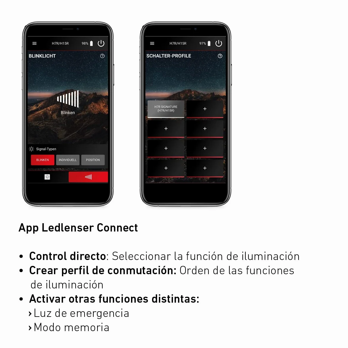 Ledlenser H7R Signature Linterna Frontal Recargable, 1200lm, Alance 260m | Enfoque ajustable, Bluetooth, hasta 65h de autonomía, intensidad regulable, IP67, ideal para deportes outdoor | 2020