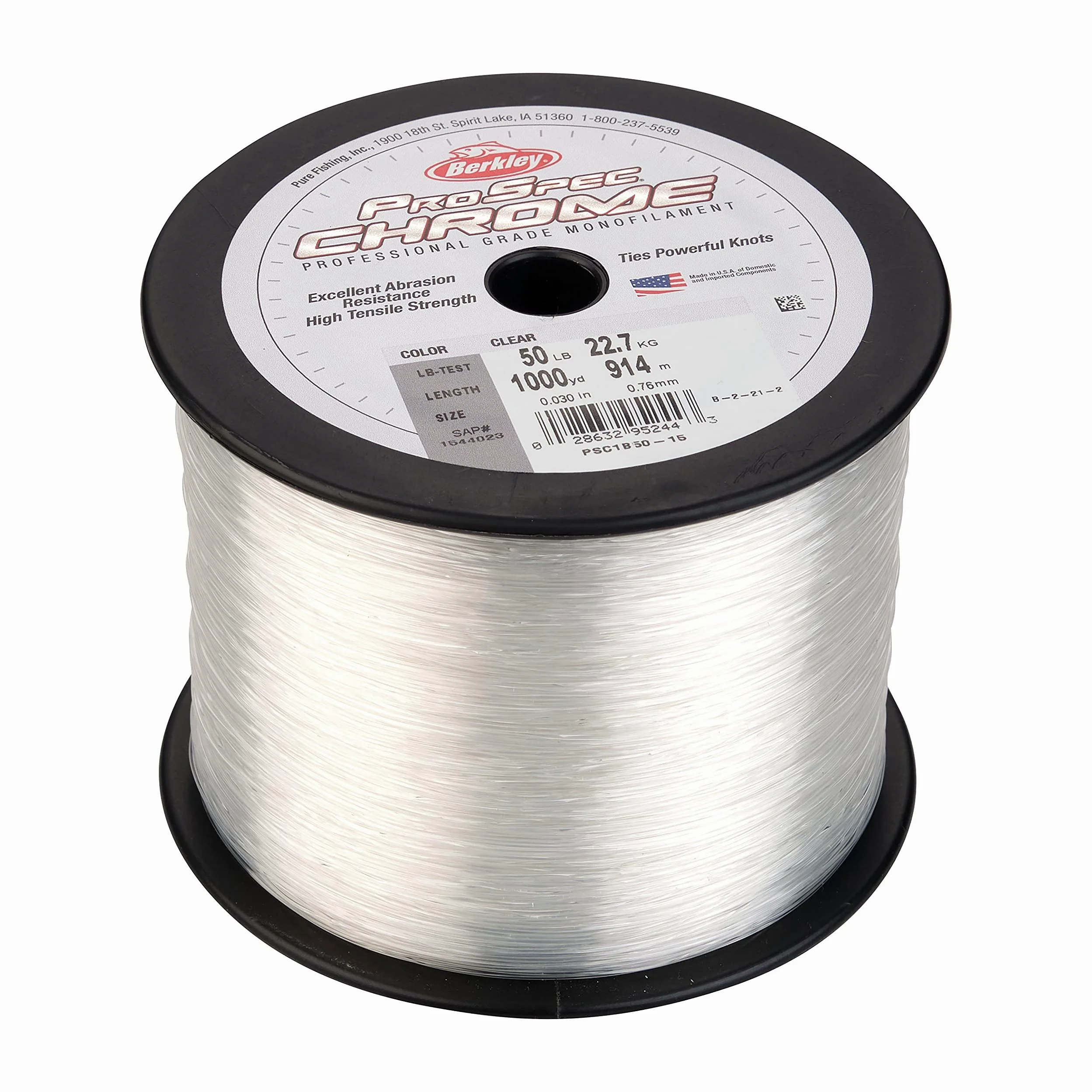 Berkley Psc3b12-15 línea de Pesca, Unisex, Transparente, 12lb-3000yd