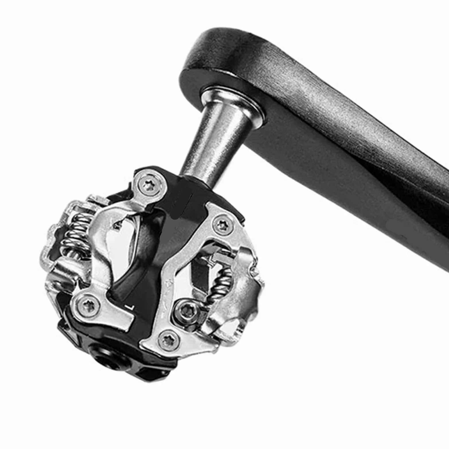 Compatible con Pedales MTB automáticos ZERAY SPD | Cuerpo de aleación, eje de Cr-Mo, tensión ajustable, incluye tacos, de doble cara