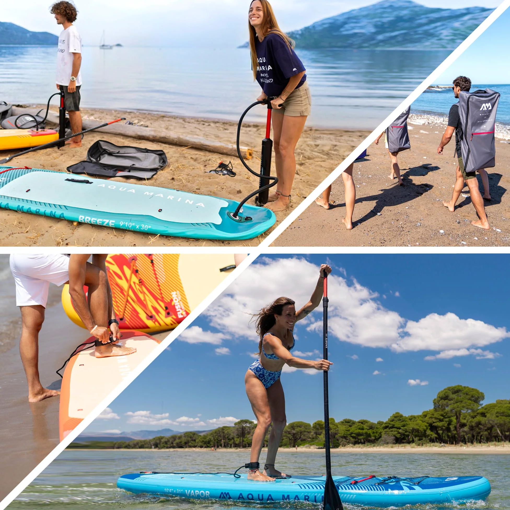 Aqua Marina Monster - Paquete de Tabla de Remo Inflable de 12 pies 0 Pulgadas