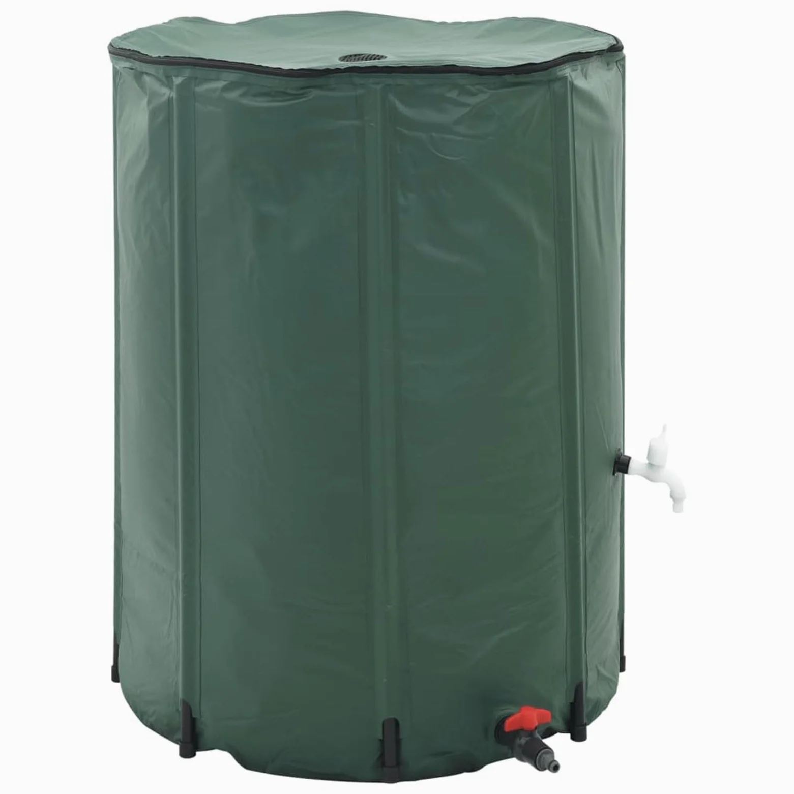 Depósito de agua plegable de 500 L, color verde, PVC, resistente a los rayos UV y a la corrosión, con filtro, para lavar coches, bicicletas, modelo 41222