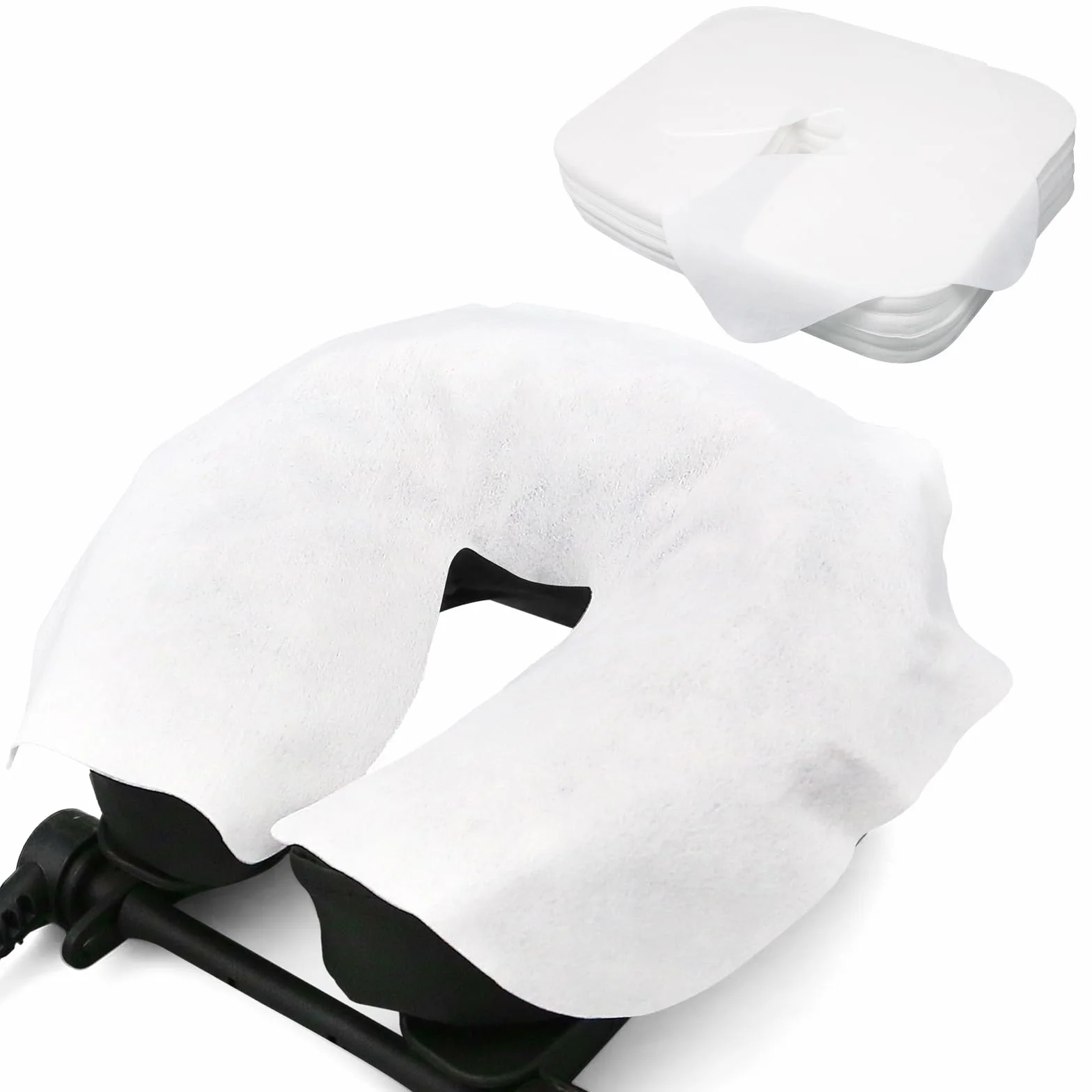Fundas Desechables para Reposacabezas de Mesa de Masaje 36x27cm para SPA Tatuaje Profesional