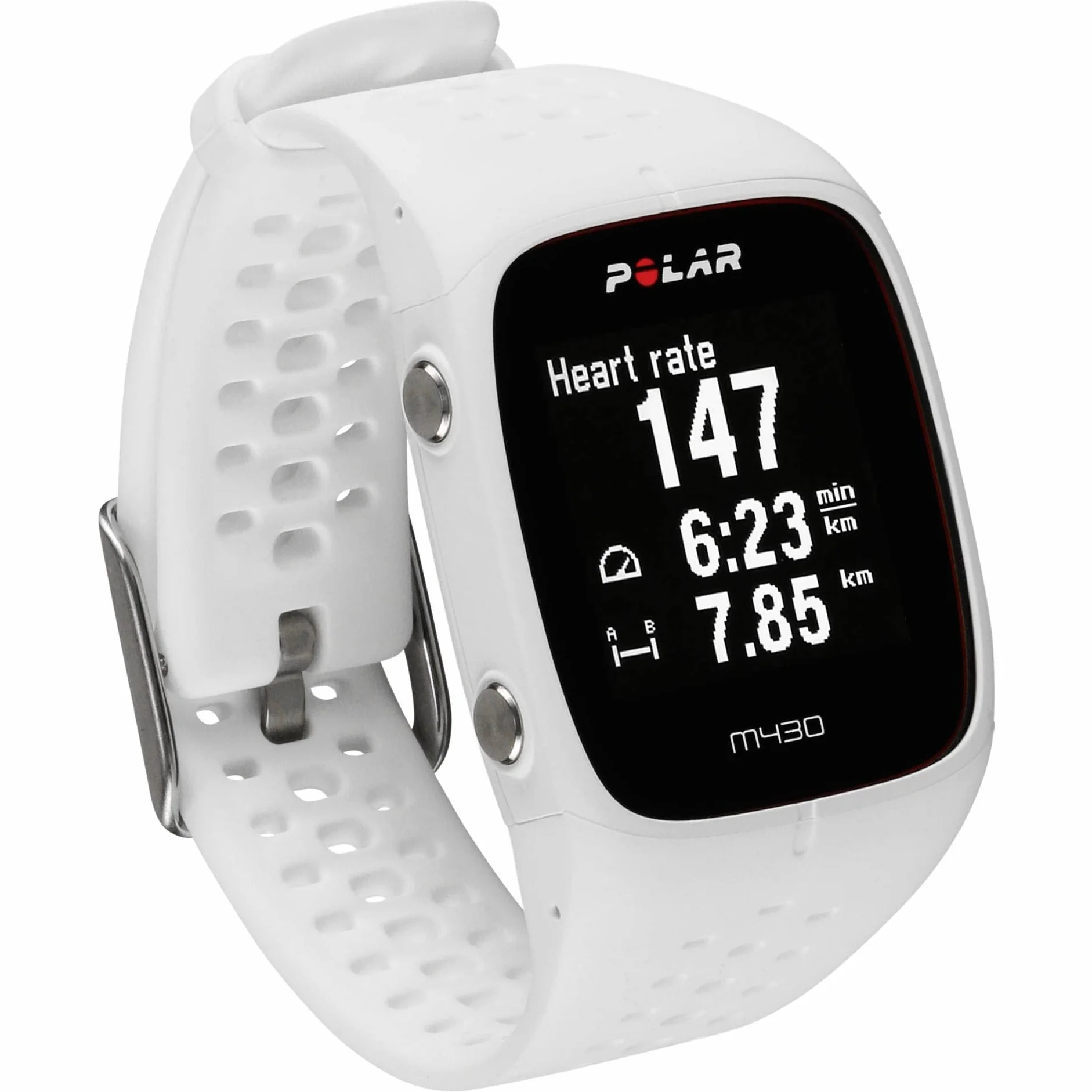 Polar M430 Reloj de Running con GPS y Frecuencia cardíaca en la muñeca - Multideporte - Actividad 24/7 - Blanco, S