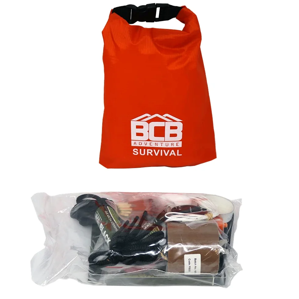 BCB Adventure Bushcraft Survival Essential Kit - Kits de Supervivencia, Color Verde