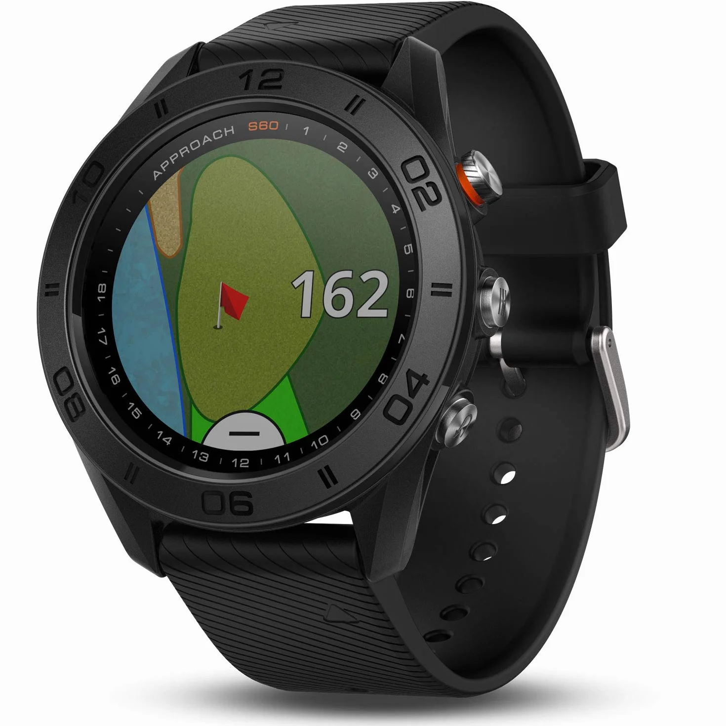 Garmin Approach S60 Reloj de Golf GPS Negro Correa Silicon