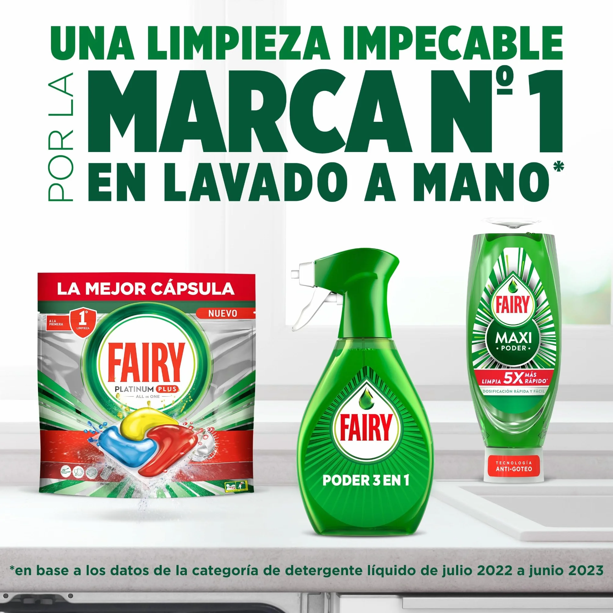 Fairy Platinum Plus Limón Cápsulas Lavavajillas Todo En Uno, 125 Cápsulas