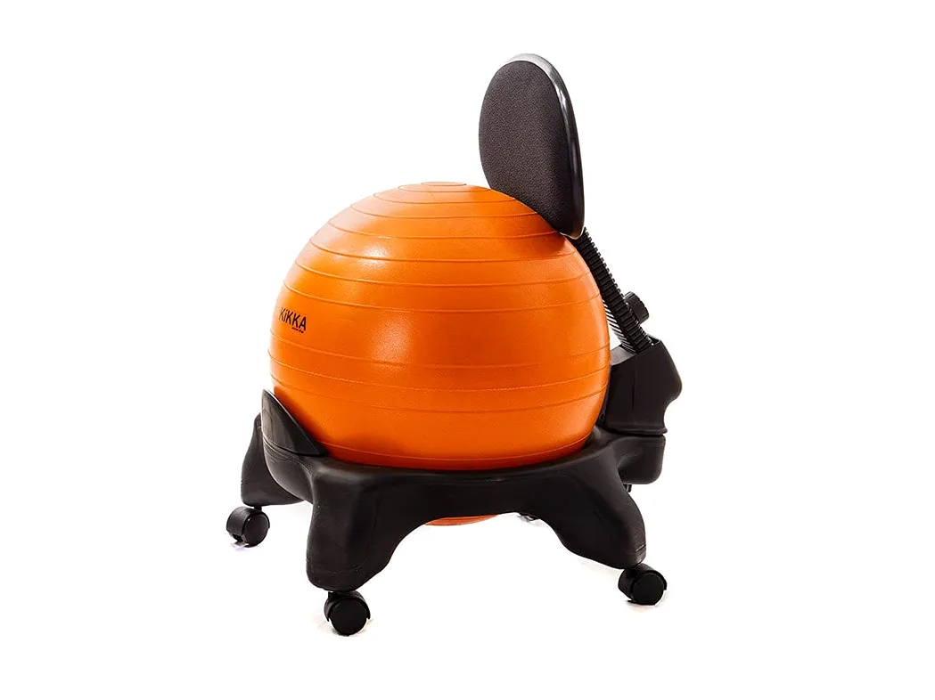 Kikka Active Chair Plus – Silla ergonómica con bola hinchable naranja