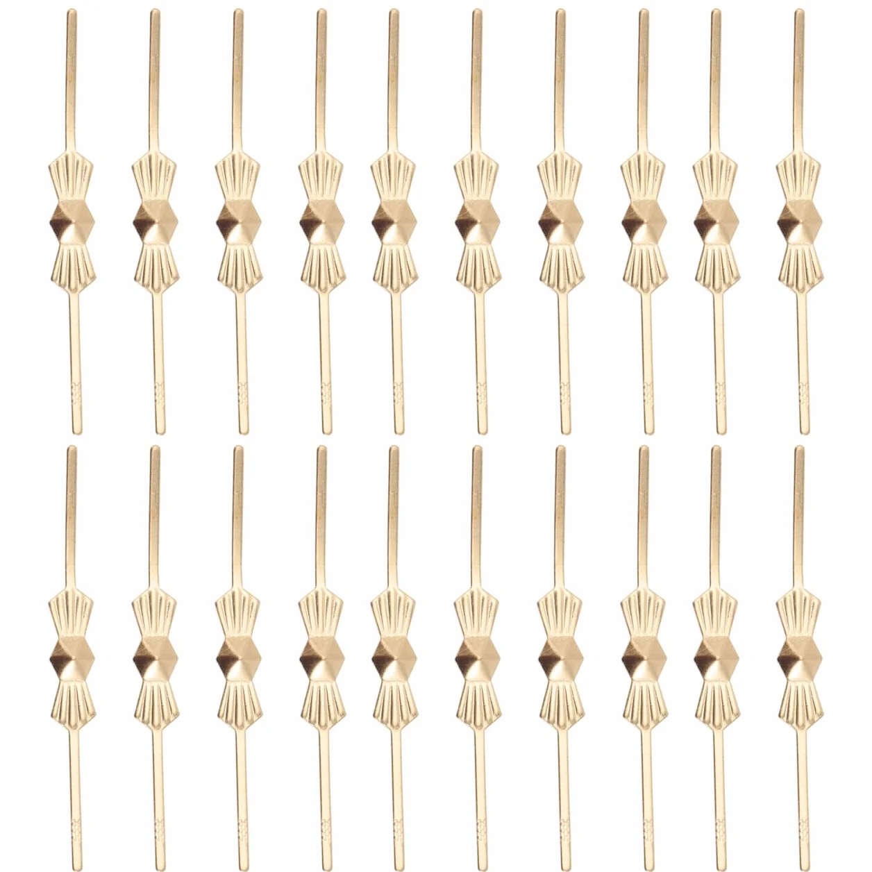 OSALADI 200Pcs Conectores de Lámparas de Araña Pins de Cristal Clips de Metal Cristales