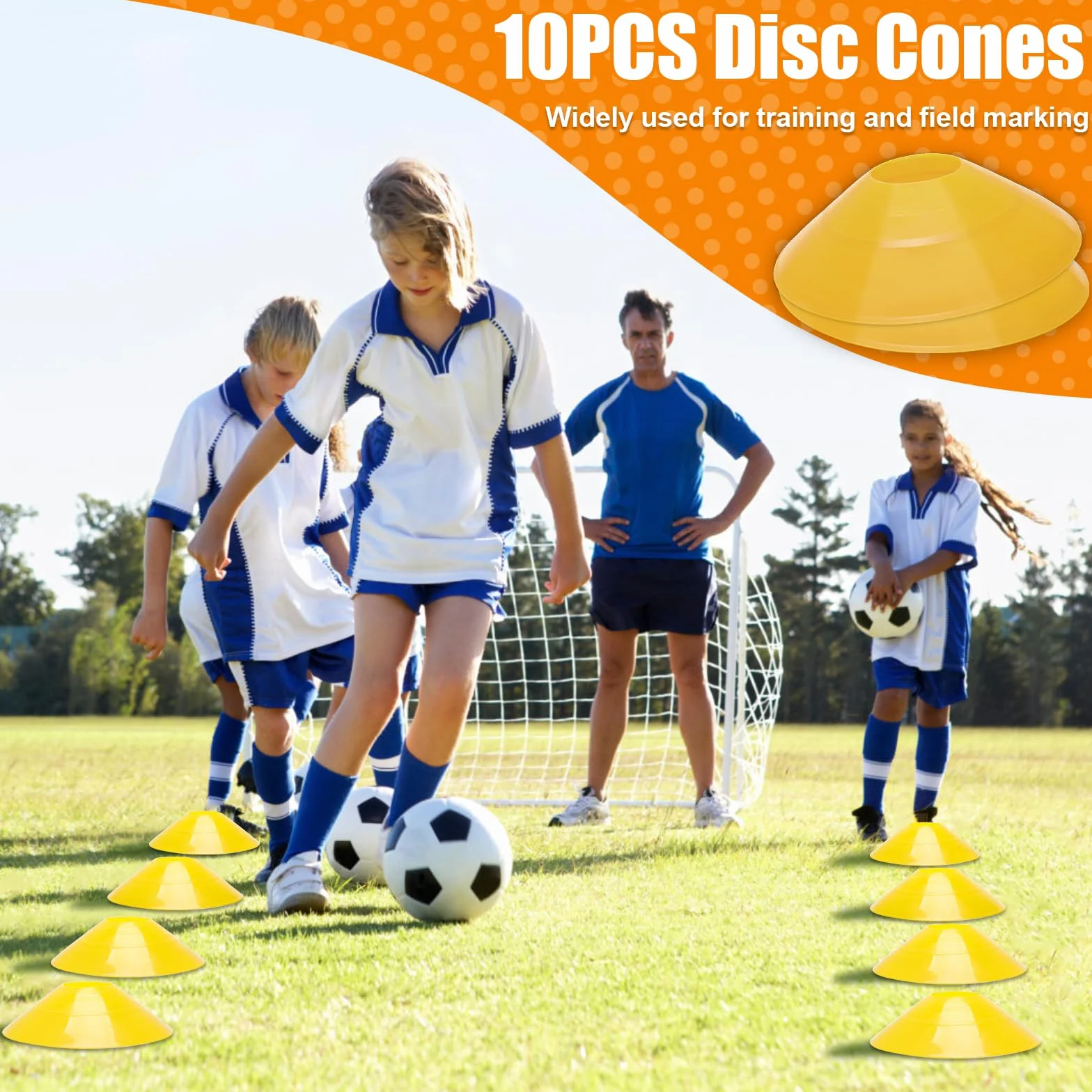 Anglekai - Juego de 4 cinturones de fútbol con banderas, cinturones de fútbol y banderas con 4 banderas rojas, 4 banderas azules, 4 cinturones de fútbol, conos de disco 4P, bolsa de almacenamiento