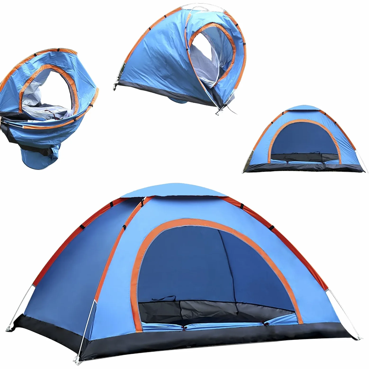 Tienda de Campaña 2 Personas Ultraligera Impermeable Pop Up Automática para Camping