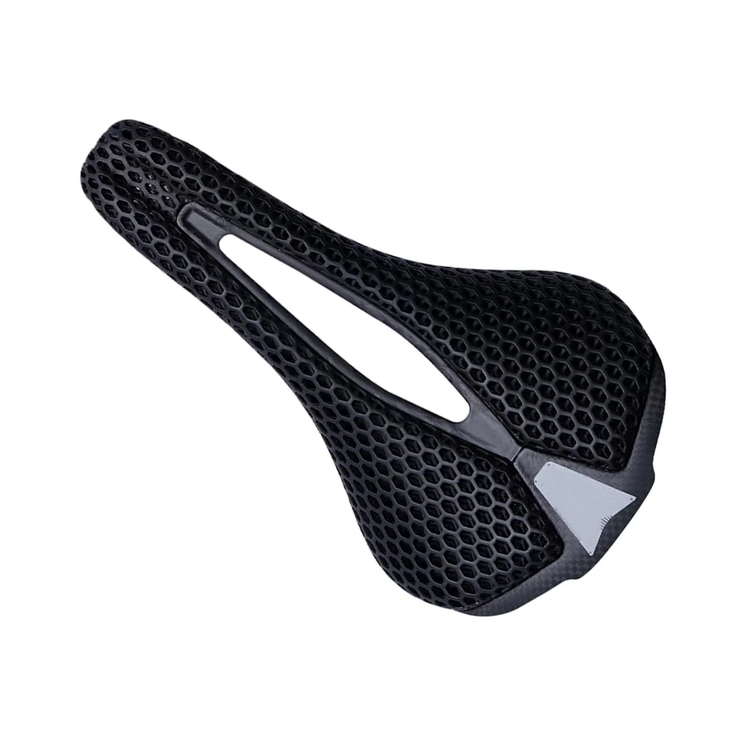 Sillín de bicicleta impreso en 3D, fibra de carbono, ligero, absorción de golpes, asiento de bicicleta para bicicleta de carretera