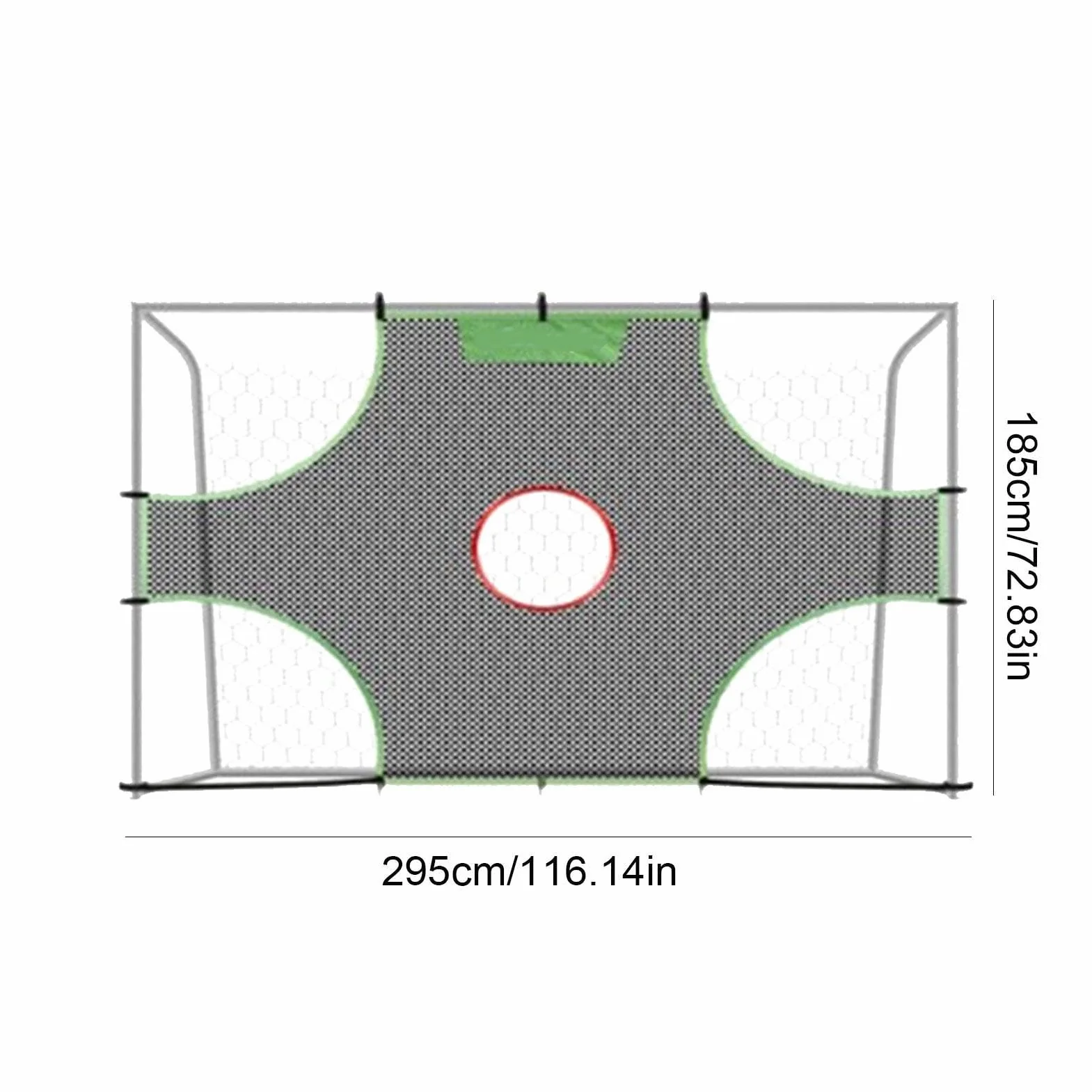 Red de entrenamiento de fútbol desmontable con agujeros | Equipo de entrenamiento de mariscal de campo