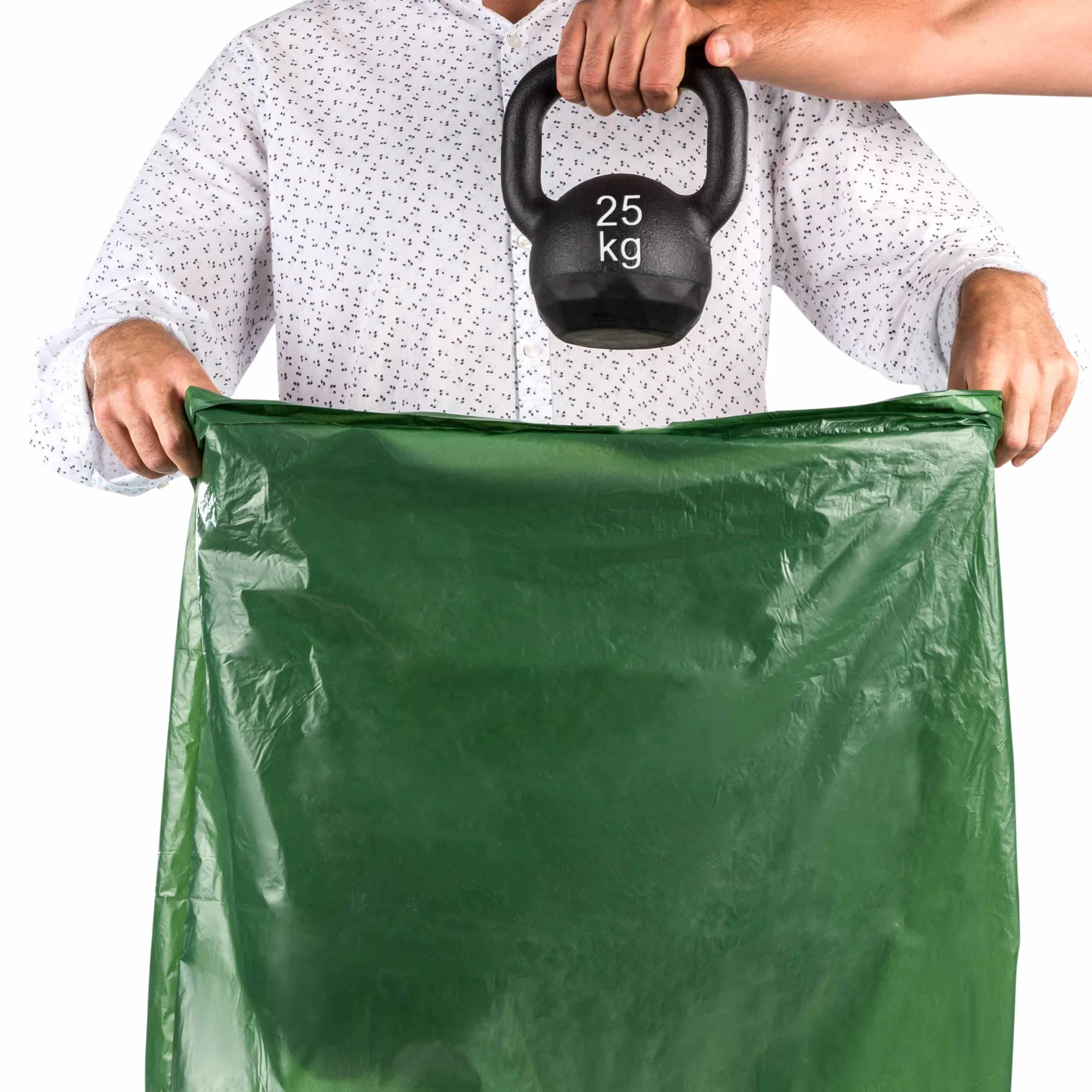 Relevo Bolsas de Basura Verdes con Autocierre 30L 55x60 cm 45 Bolsas LDPE Reciclado Blue Angel