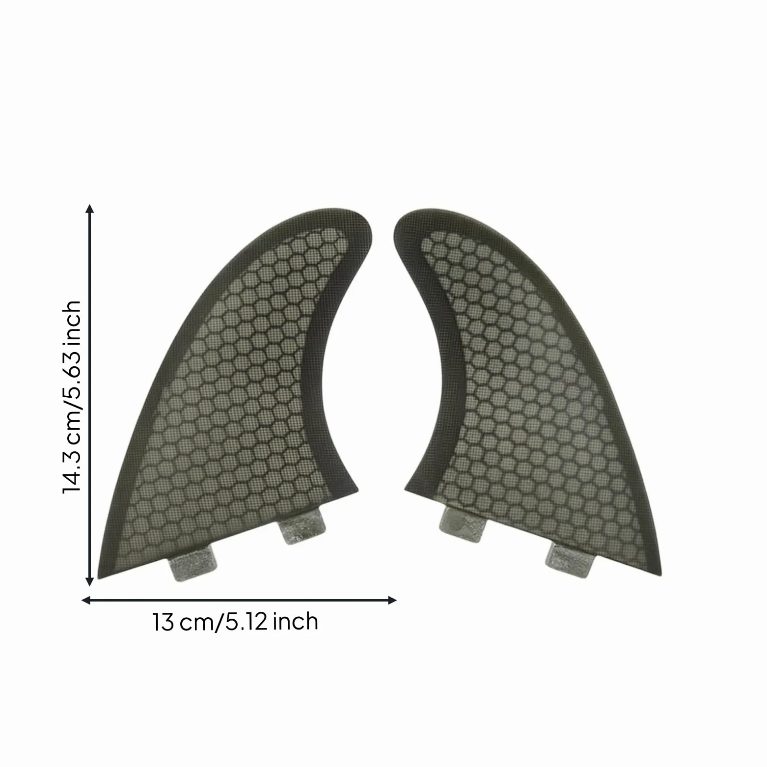 2 Piezas Quillas con Nido Hexagonal Ligeras Quillas Doble Pestaña Aerodinámicas Quilla con Doble Pestaña para