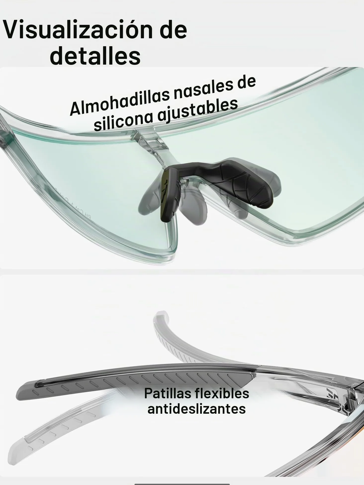 KAPVOE K473 Gafas de Ciclismo Fotocromáticas y de Color para Hombre y Mujer, Gafas de Sol Deportivas UV400 MTB Running Béisbol