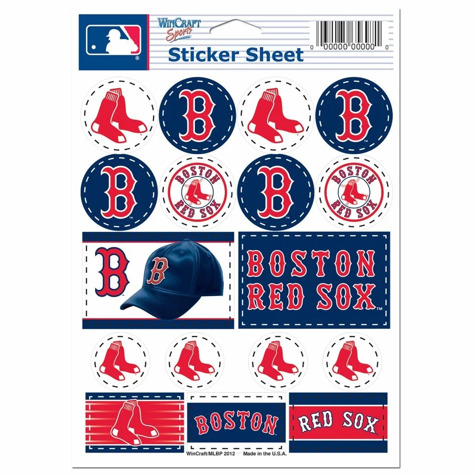 Wincraft MLB Boston Red Sox Vinilo Calcomanía 5x7 Pulgadas