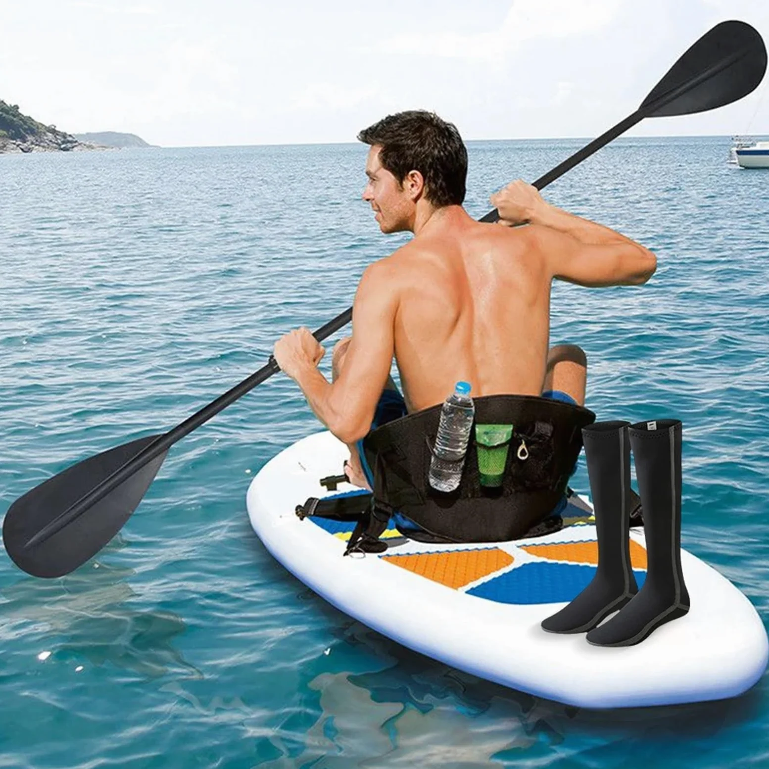 Calcetines térmicos de neopreno for natación, largos, hasta la rodilla, impermeables, for rafting y esnórquel