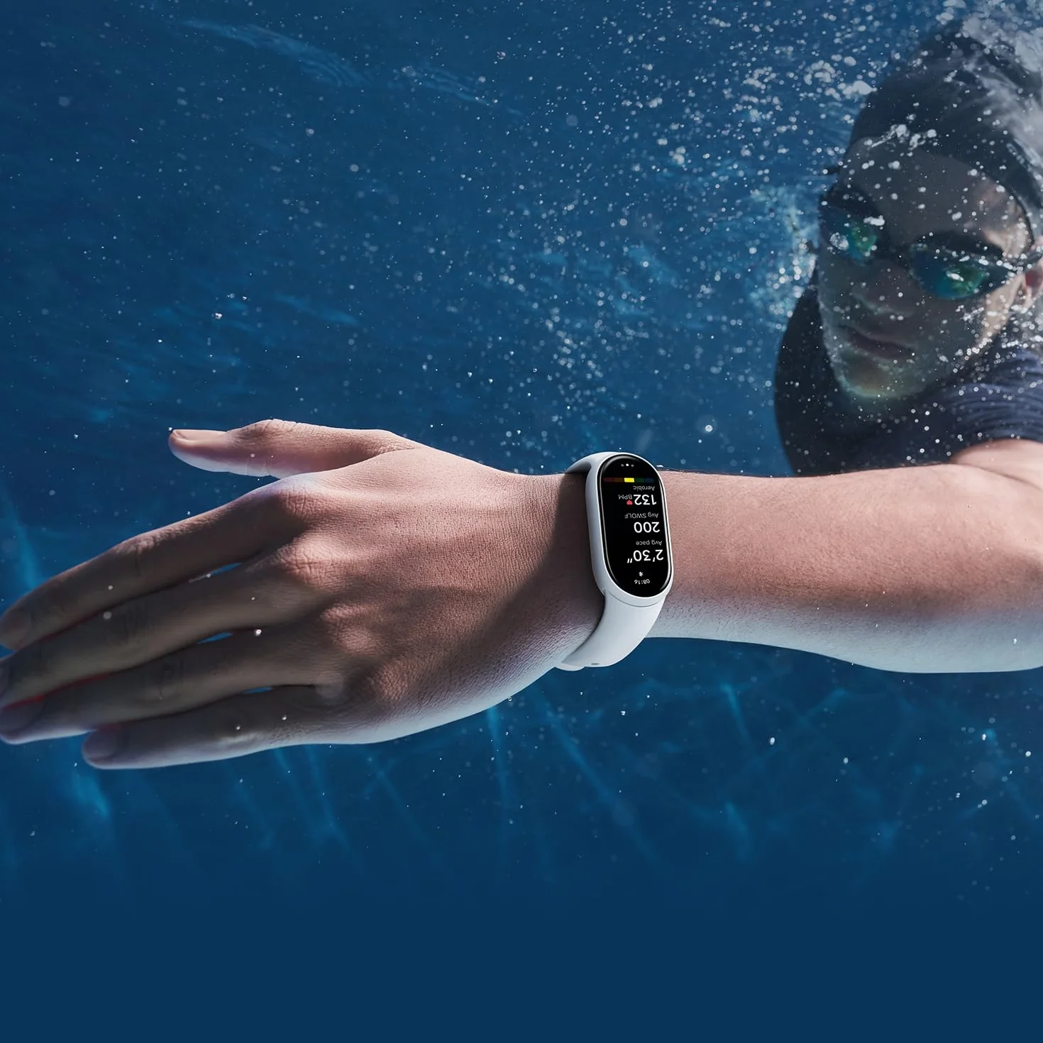 Xiaomi Smartband 10, Pantalla AMOLED 1,72", Carga rápida, 150+ Modos Deportivos, Monitorización Salud y Sueño, HyperOS 2.0, Impermeable 5ATM, Brújula
