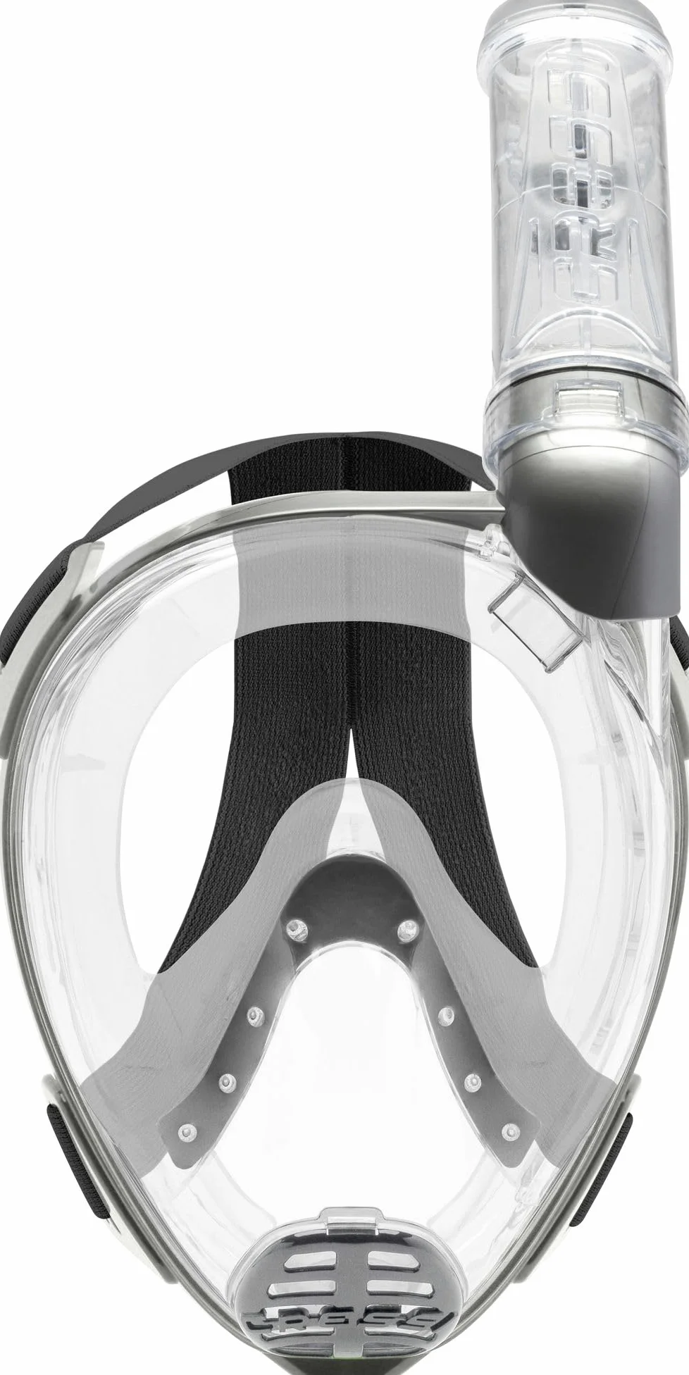 Cressi Baron Full Face Mask, Vollgesichtsmaske Zum Anti-Fog-Schnorcheln, Komfortgesicht, Auslassventil und trockenes Mundstück, erhältlich für Erwachsene und Kinder