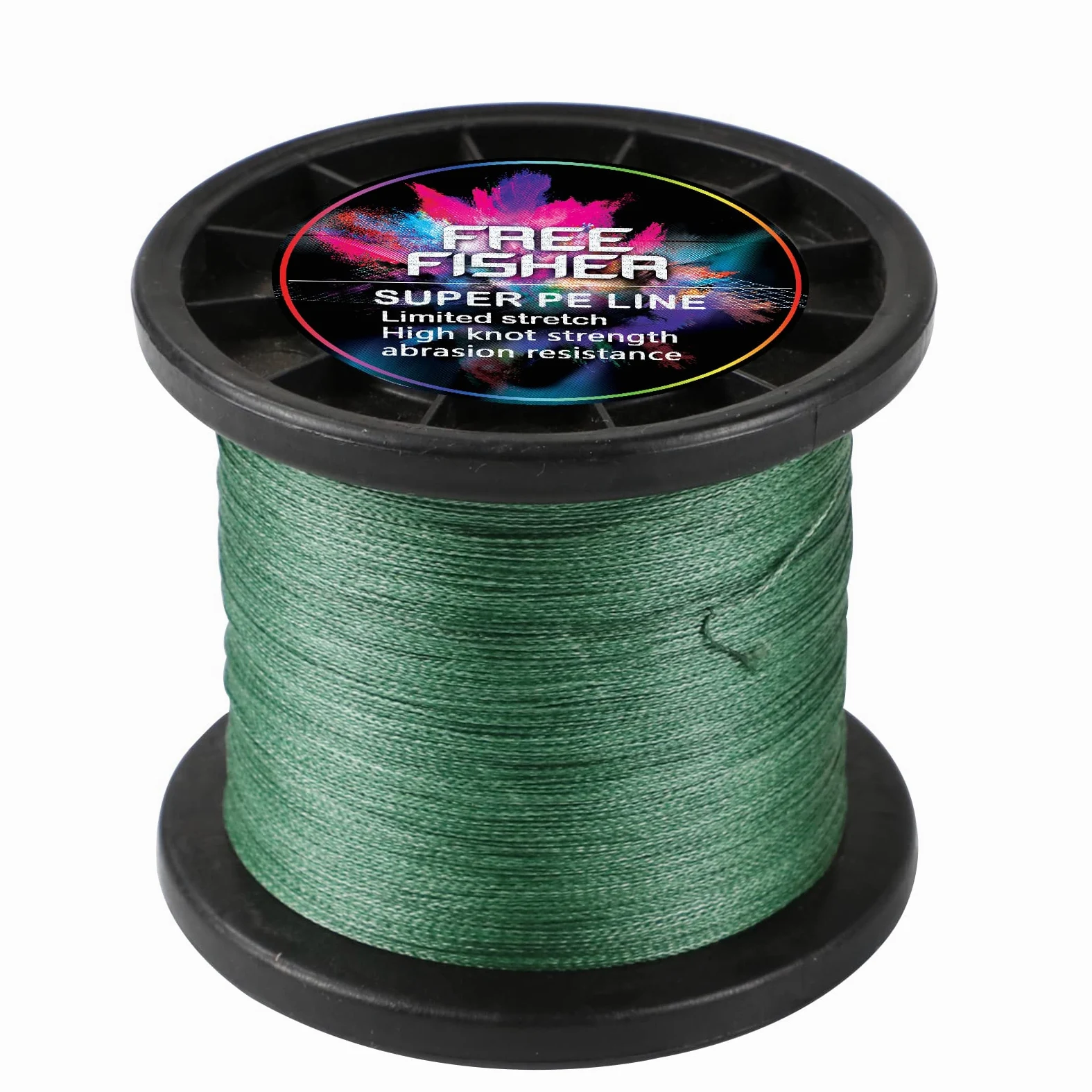 Hilo Trenzado Pesca 300m/1000m/2000m 4 Trenzados Resistentes Desgaste Suaves Hilos de Pesca PE Fuerte Tensión Línea Mar Pesca Línea 4.5-45kg, Verde Militar (1000m), 10# (0.55mm/45kg)