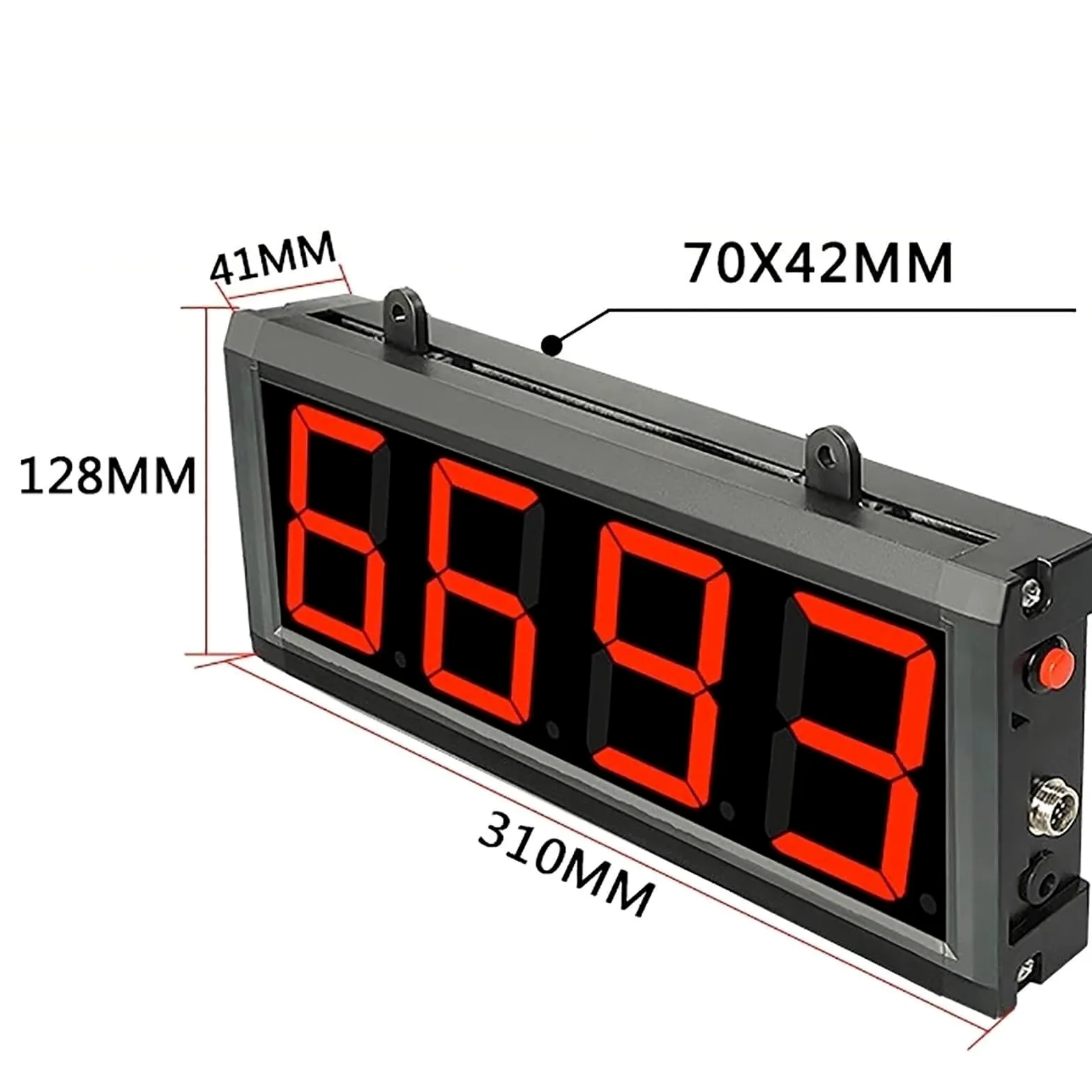 Contador Digital con Control Remoto, Pantalla de 4 Dígitos para Conteo Preciso, para Cintas Transportadoras, Líneas de Producción, Seguimiento de Visitantes (30cm Distance)