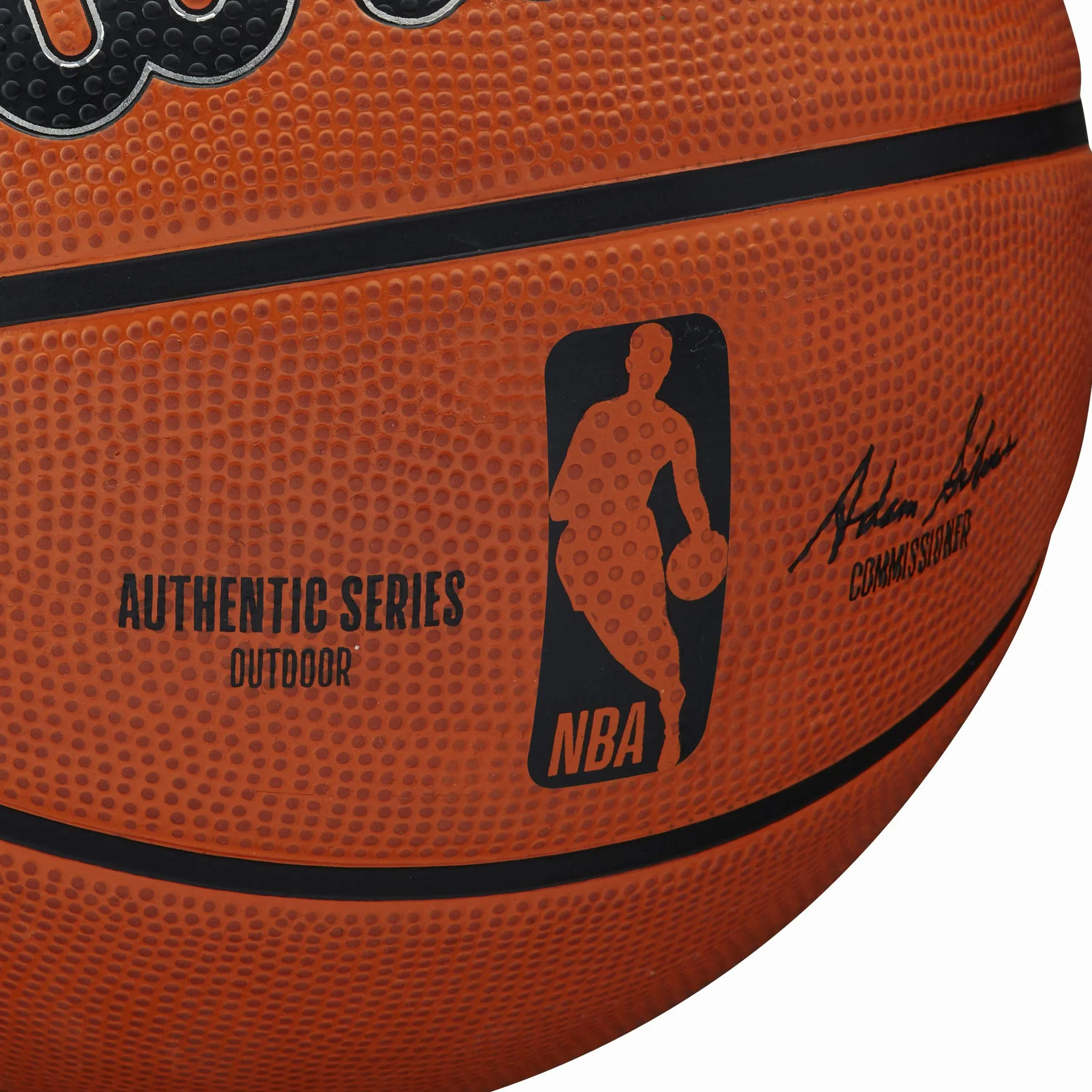 Wilson Pelota de baloncesto NBA AUTHENTIC SERIES, Exterior, Caucho Tackskin, Tamaño: 7, Marrón