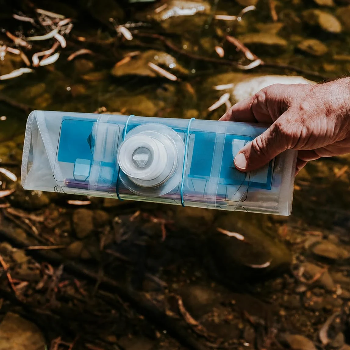 PuriBag: Purificador de agua Sistema de camping para senderismo, supervivencia, viajes, perfecto para almacenamiento de agua y viajes, 10L (2.5 galones)