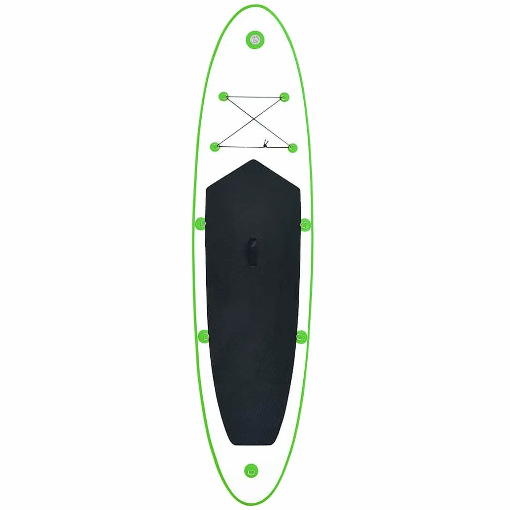 Juego de Tabla de Paddle Surf Hinchable Verde y,Deportes,Actividades al Aire Libre,Deportes acuáticos y navegación Deportiva,Surf,Paddleboards,11.8kg-92732