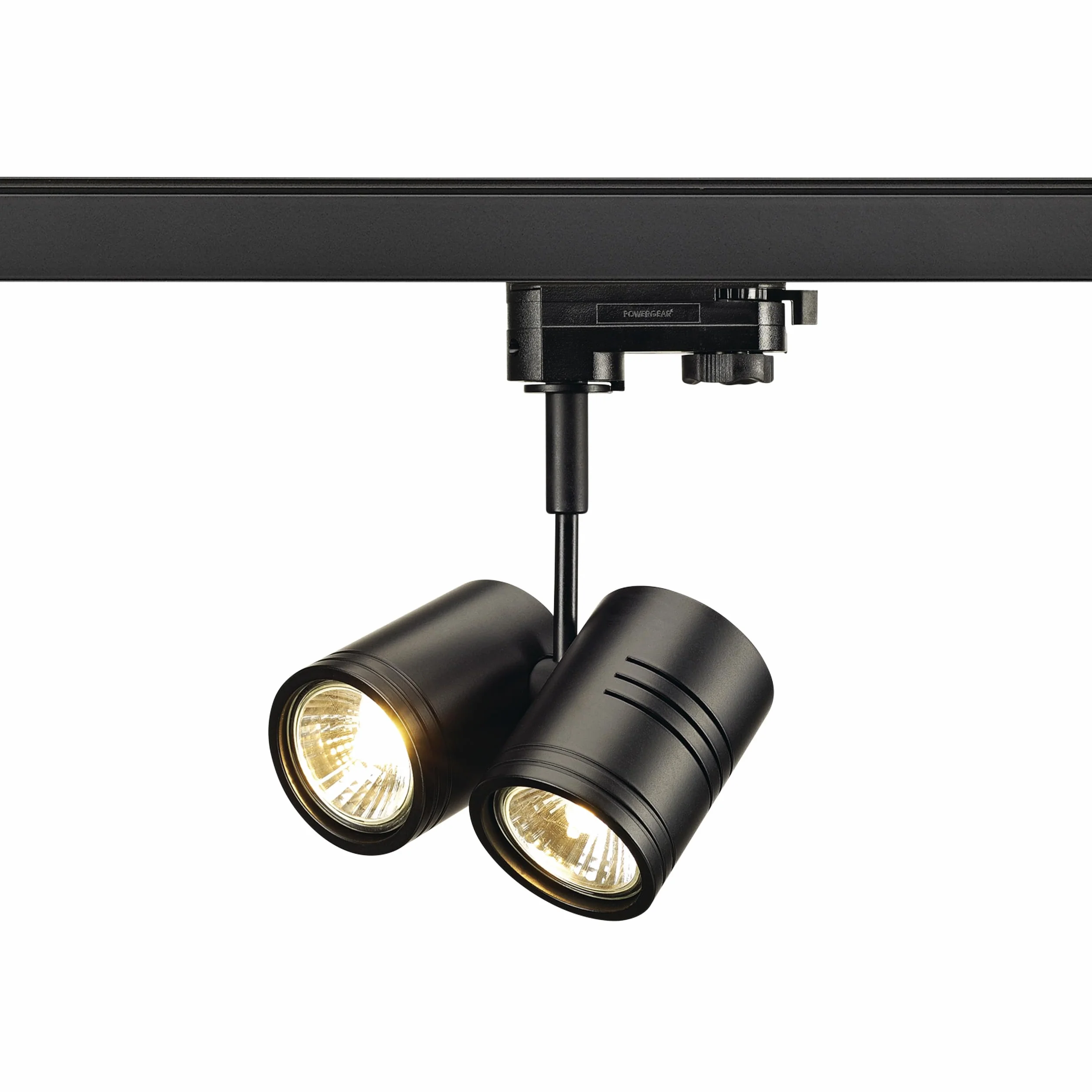 BIMA 2 SLV Negro Trifásico Proyector LED Carril GU10 50W Luminaria Interior
