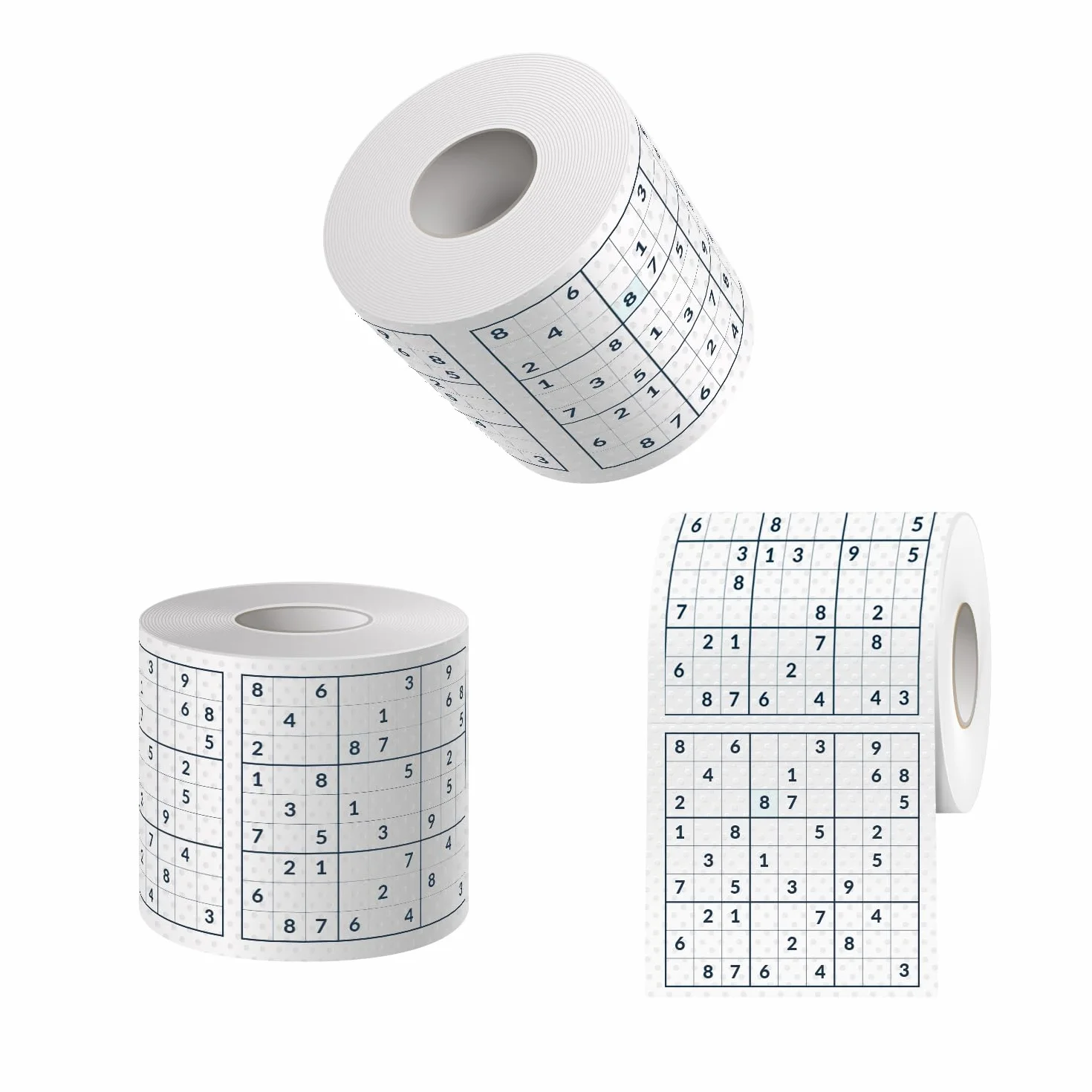 Papel higiénico Sudoku divertido para aficionados a los puzzles