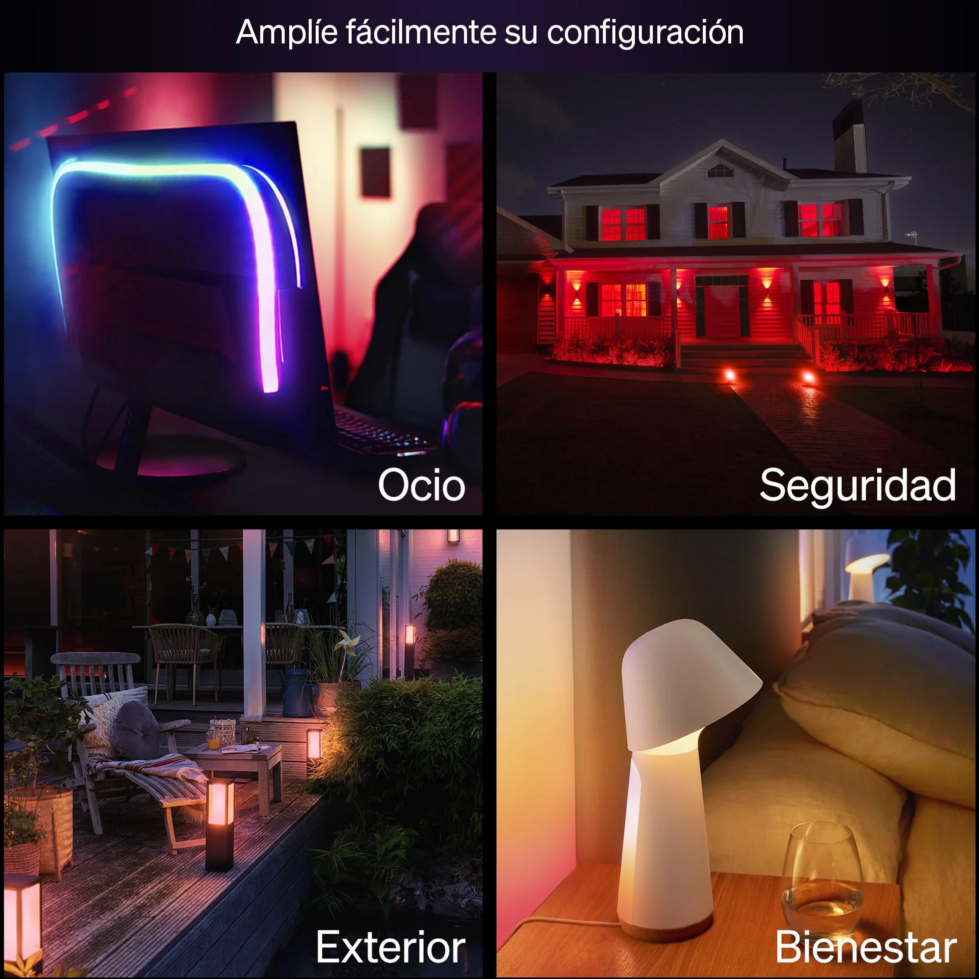 Philips Hue Essential Bombilla LED Inteligente A60 Smart E27 8W 2200-6500K 806lm regulable