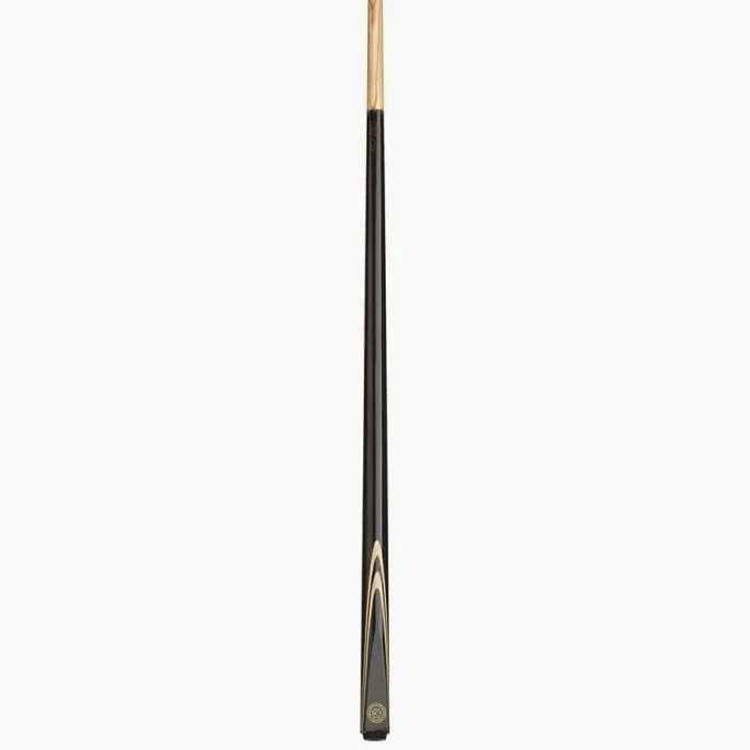BCE FF200 - Taco de Billar Unisex de Fresno de 2 Piezas, 145 cm, Trasero Negro y Eje de Madera Natural, con Funda Suave