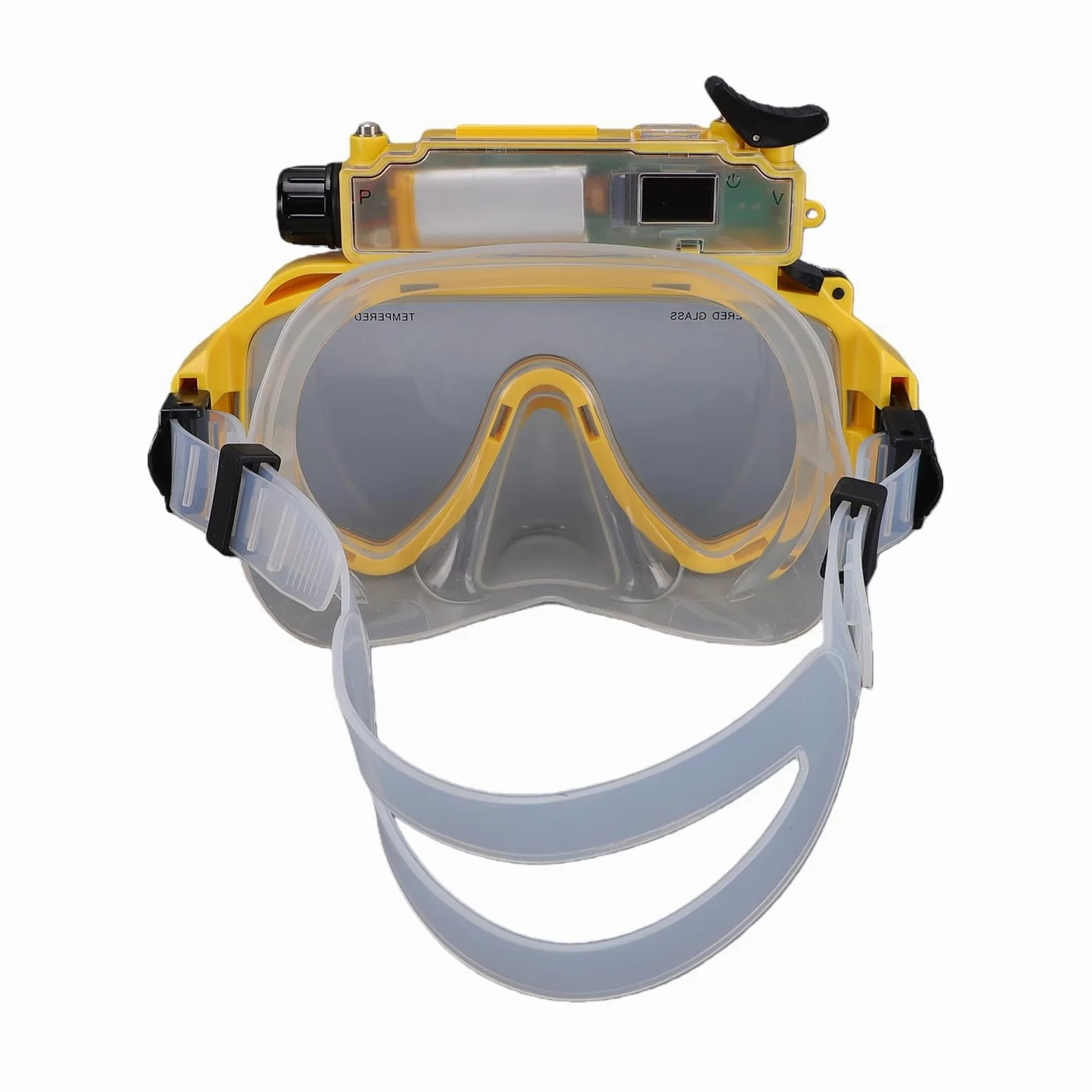 Gafas de Buceo con Cámara, Resistentes Al Agua 15M, 2K 50MP | Estabilización electrónica, transferencia de vista previa instantánea de la aplicación, compartir una clave, para bucear