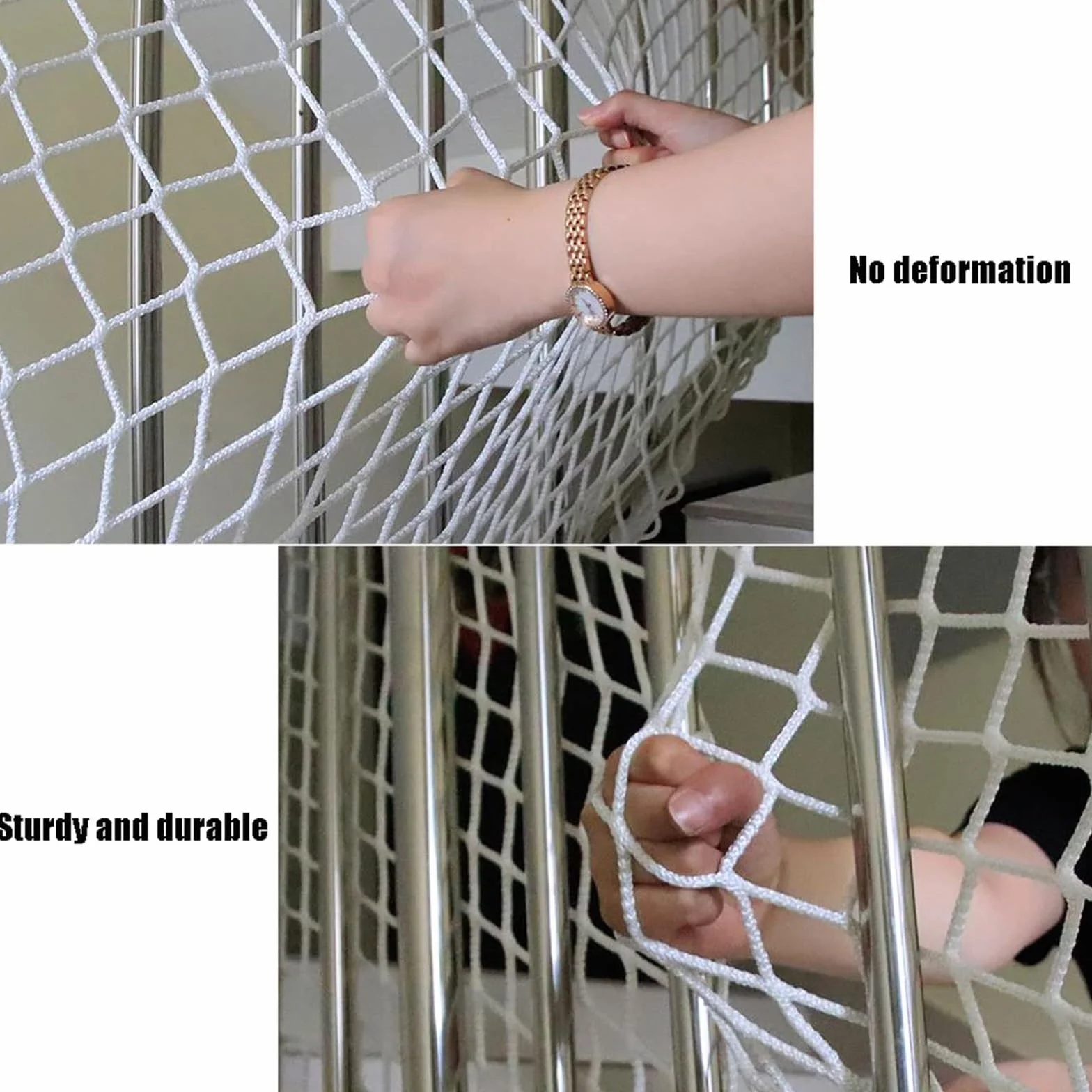 SHAARI Valla De Red De Cuerda, Resistente A Los Desgarros, Flexible, Adecuada para Redes De FúTbol, Seguridad En Parques Infantiles(10cm Mesh,5x6m)