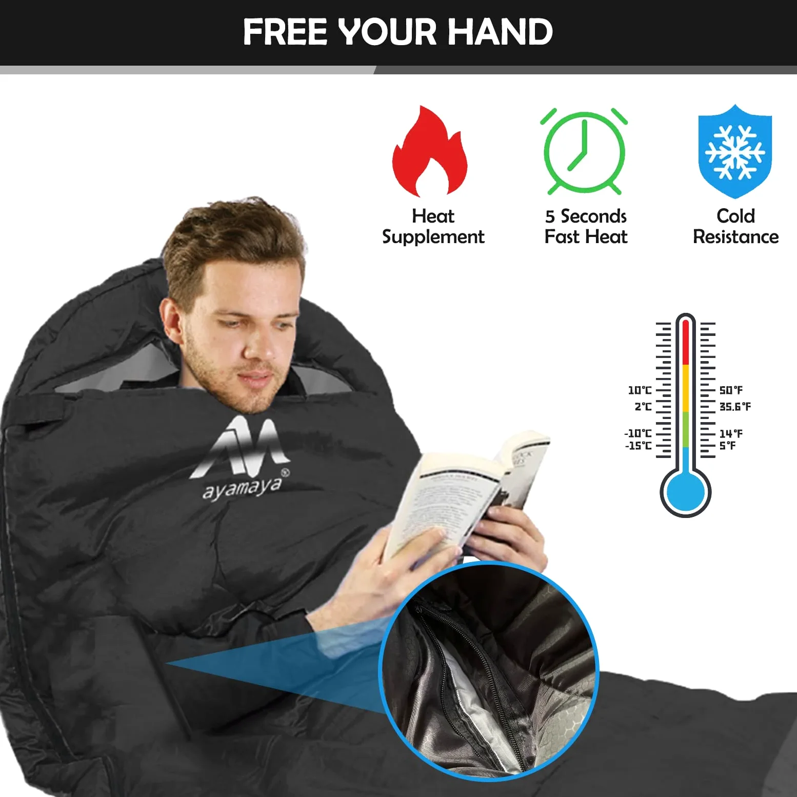 Saco de dormir para exteriores, plegable, de 20 ℃-10 ℃, tamaño pequeño, 4 estaciones, impermeable, 220 x 80 cm, para adultos, senderismo, pesca, camping y viajes
