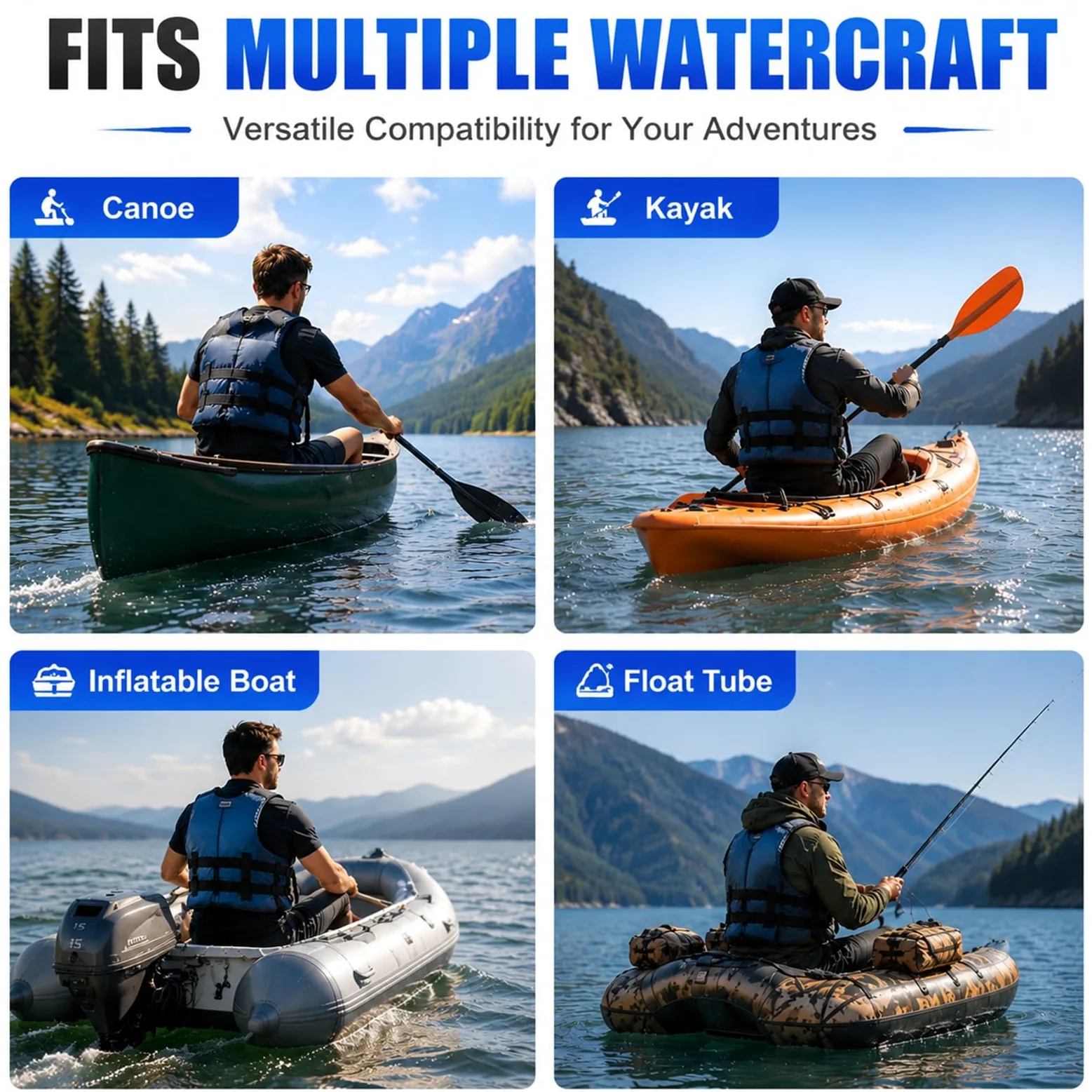 Hélice orientable accionada por Taladro para Kayak Pequeño Motor Fueraborda | Kit de propulsión para Kayak para Lagos y estanques, Incluye Soporte