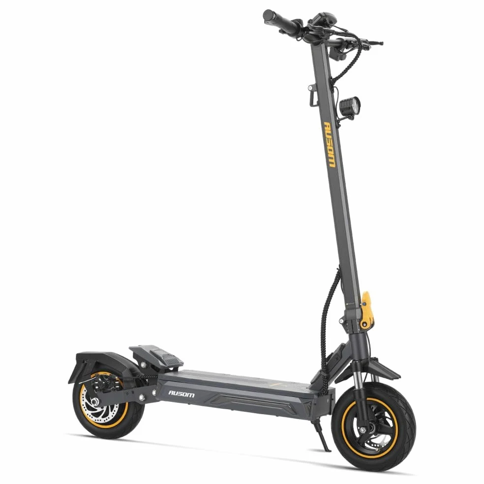 Patinete Eléctrico Ausom K20, 70km Autonomía, Batería 48V 13,5Ah, Suspensión ShocFree, Neumáticos 10" Antipinchazos, Frenos de Disco+E-ABS, Homologado UE para Adultos