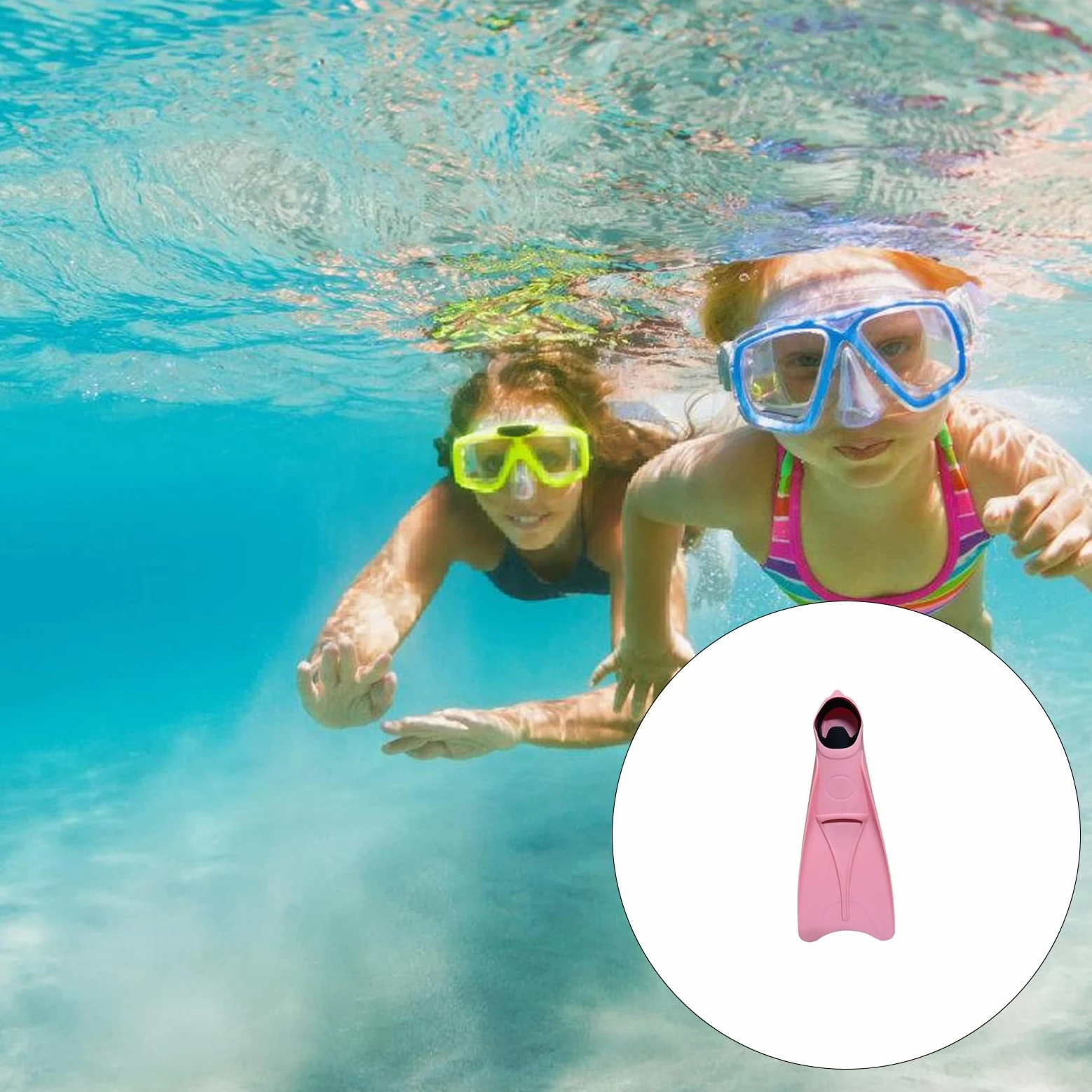 Aletas de entrenamiento de natación al aire libre, cómodas y largas, aletas largas para buceo, natación, aletas largas para adultos y niños