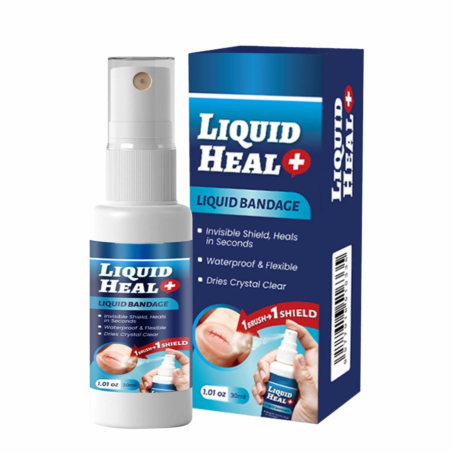 Pegamento líquido para la piel, apósito impermeable sellado rápido, cubierta adhesiva, suministro médico 1.14 pulgadas