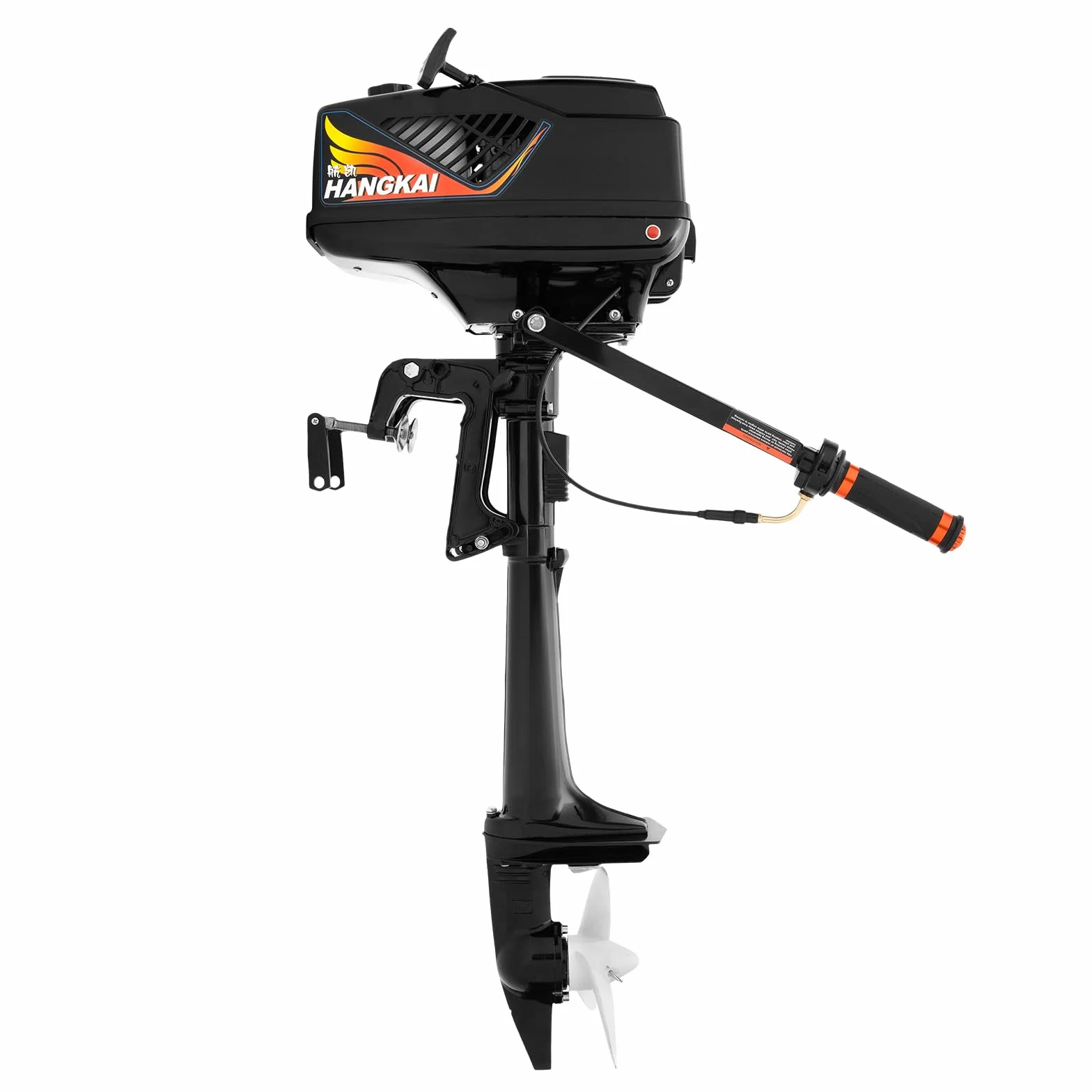 Motor fueraborda de 2 tiempos, 3,6 CV, motor de gasolina para botes inflables, barcos de pesca, yates, canoas, kayaks con una altura trasera máxima de 42 cm