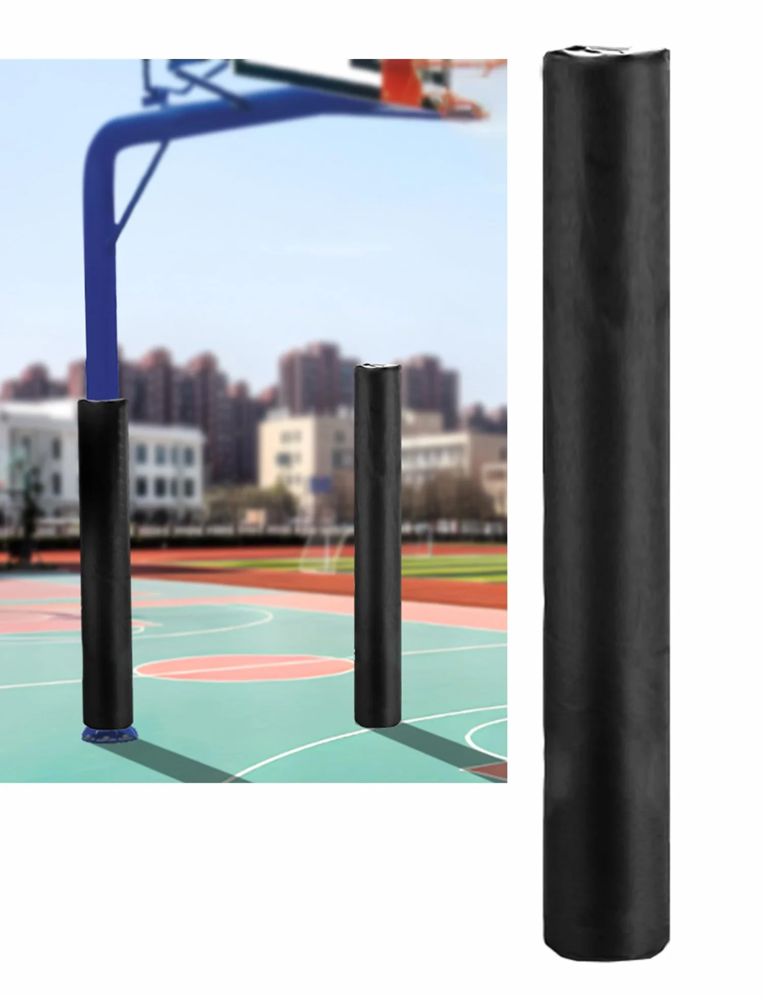 Genérico Protector Universal for Postes de canastas de Baloncesto y Entrenamiento de MMA, Funda Protectora contra Impactos en 4 Lados, Almohadilla de Seguridad for Exteriores Apta