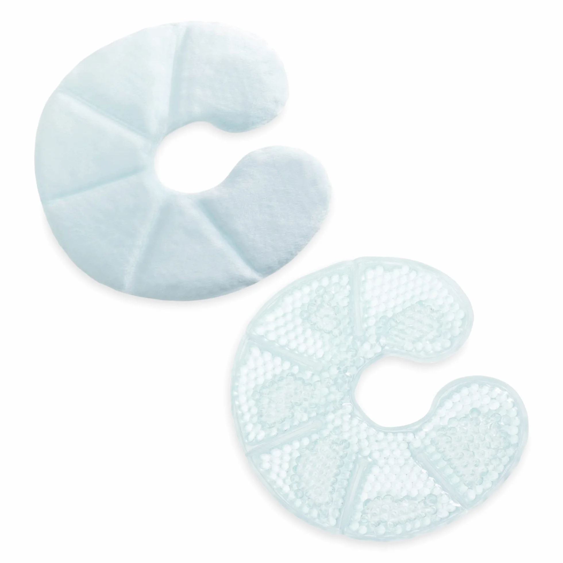 Navaris Bolsas de gel frío calor Set 2 compresas para pecho lactancia Almohadillas hielo maternidad Azul