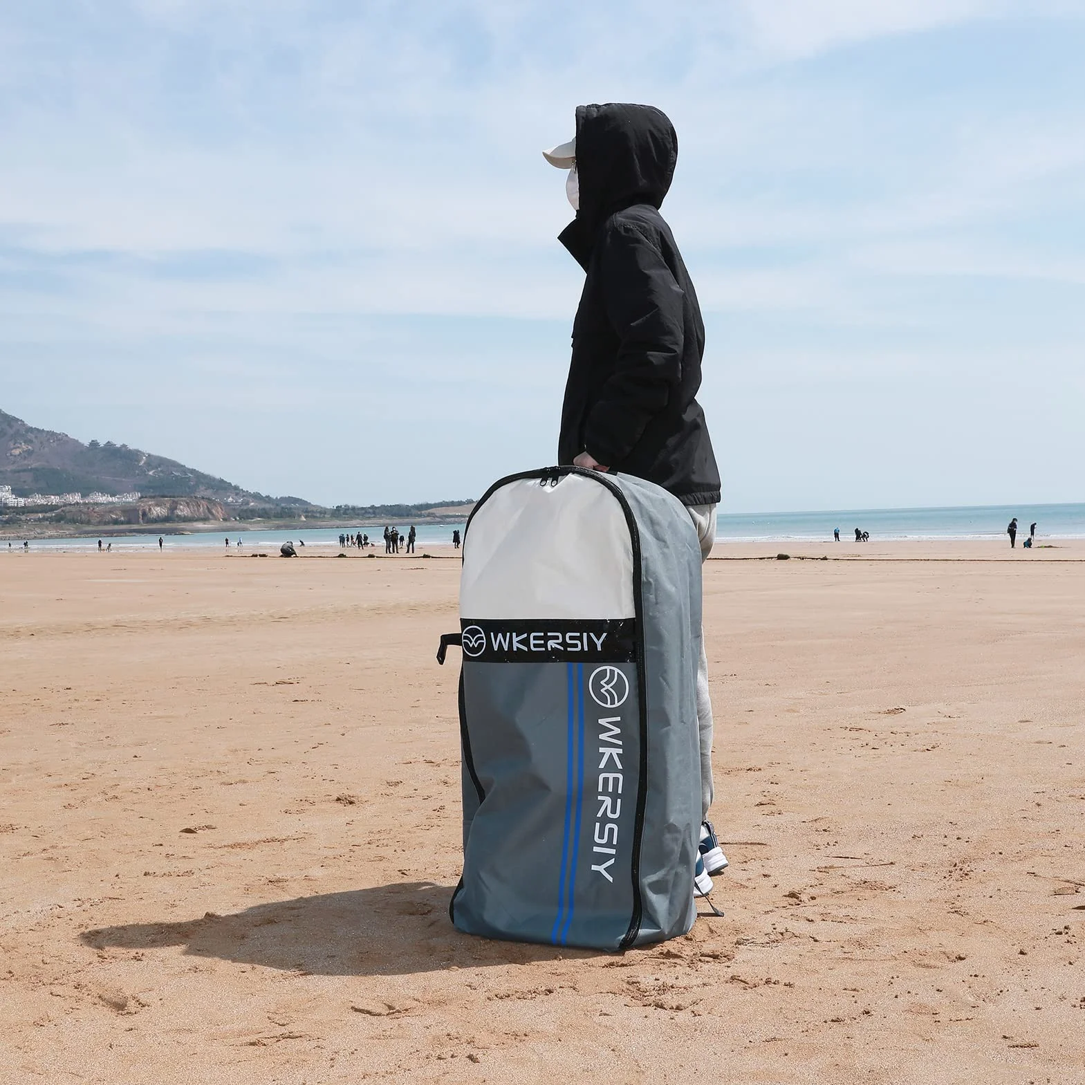 Lixada Mochila de viaje para tabla de remo inflable, bolsa de almacenamiento, bolsa de hombro