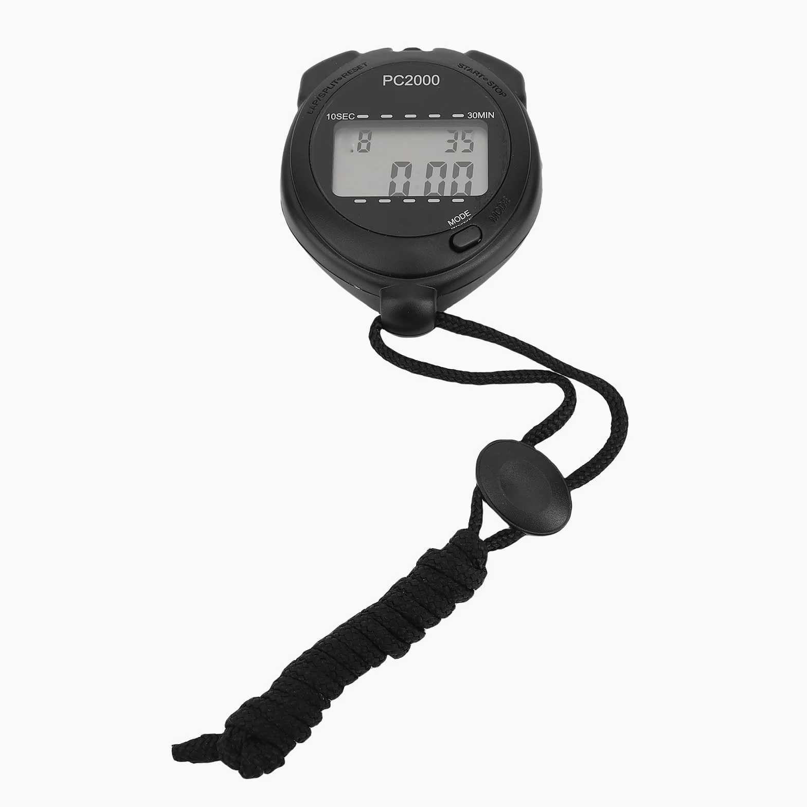 Pongnas Cronómetro Deportivo Digital Electrónico con Pantalla LCD Grande y Clara, Cronómetro + Reloj + Funciones de Temperatura, Diseño Liviano a Prueba de Golpes para Correr, Nadar y Entrenar