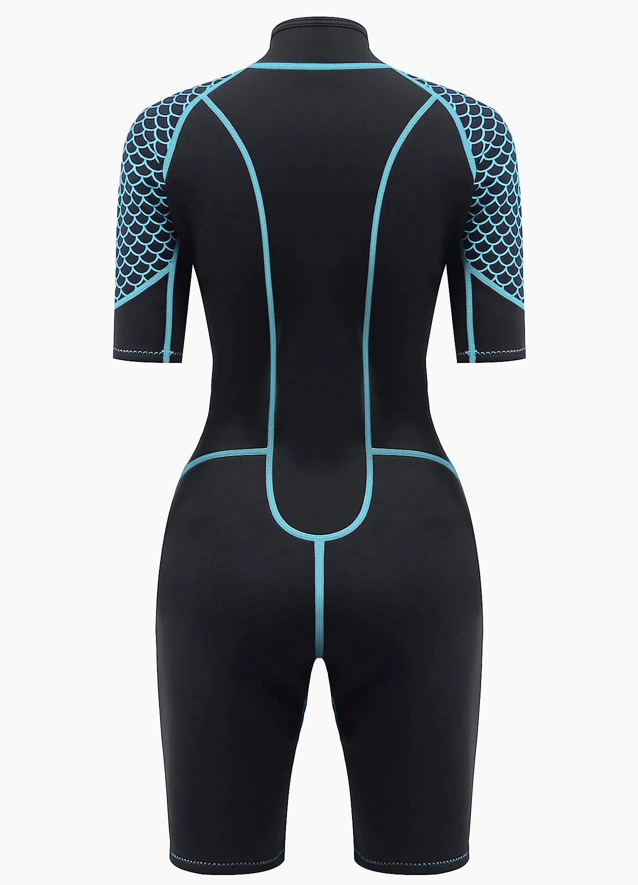 Traje de neopreno corto para mujer de 3 mm, traje de buceo con cremallera frontal, traje de buceo de una pieza, secado rápido, protector de erupción de cuerpo completo para buceo, esnórquel, surf,