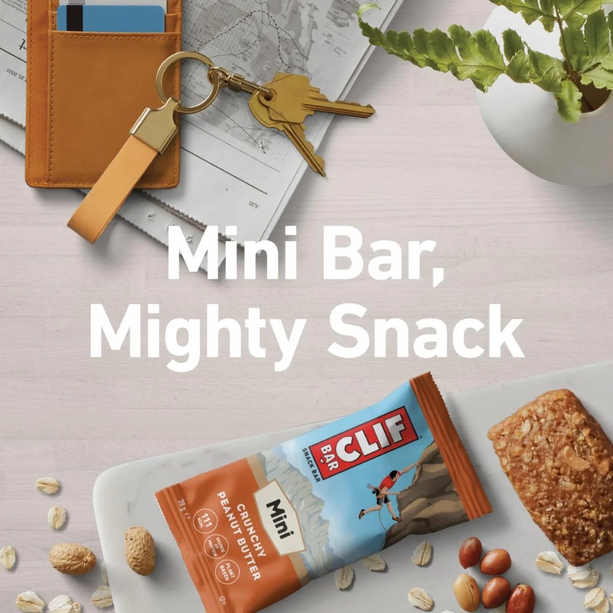 CLIF BAR Minis Snack Bar Crunchy Peanut Butter Proteínas Vegetales 10 x 28 g